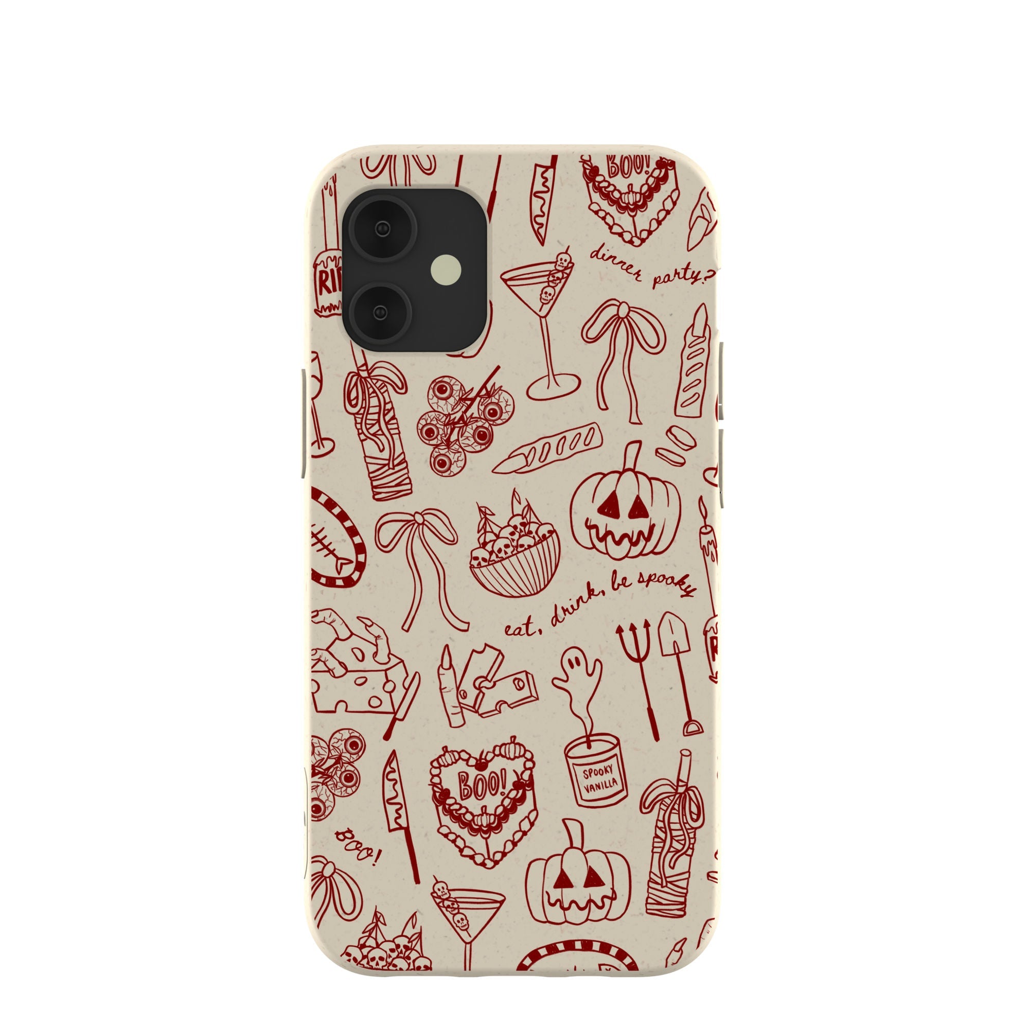 London Fog Spooky Dinner Party iPhone 12 Mini Case Refurbished - Pela Case refurbished available on Cerqular