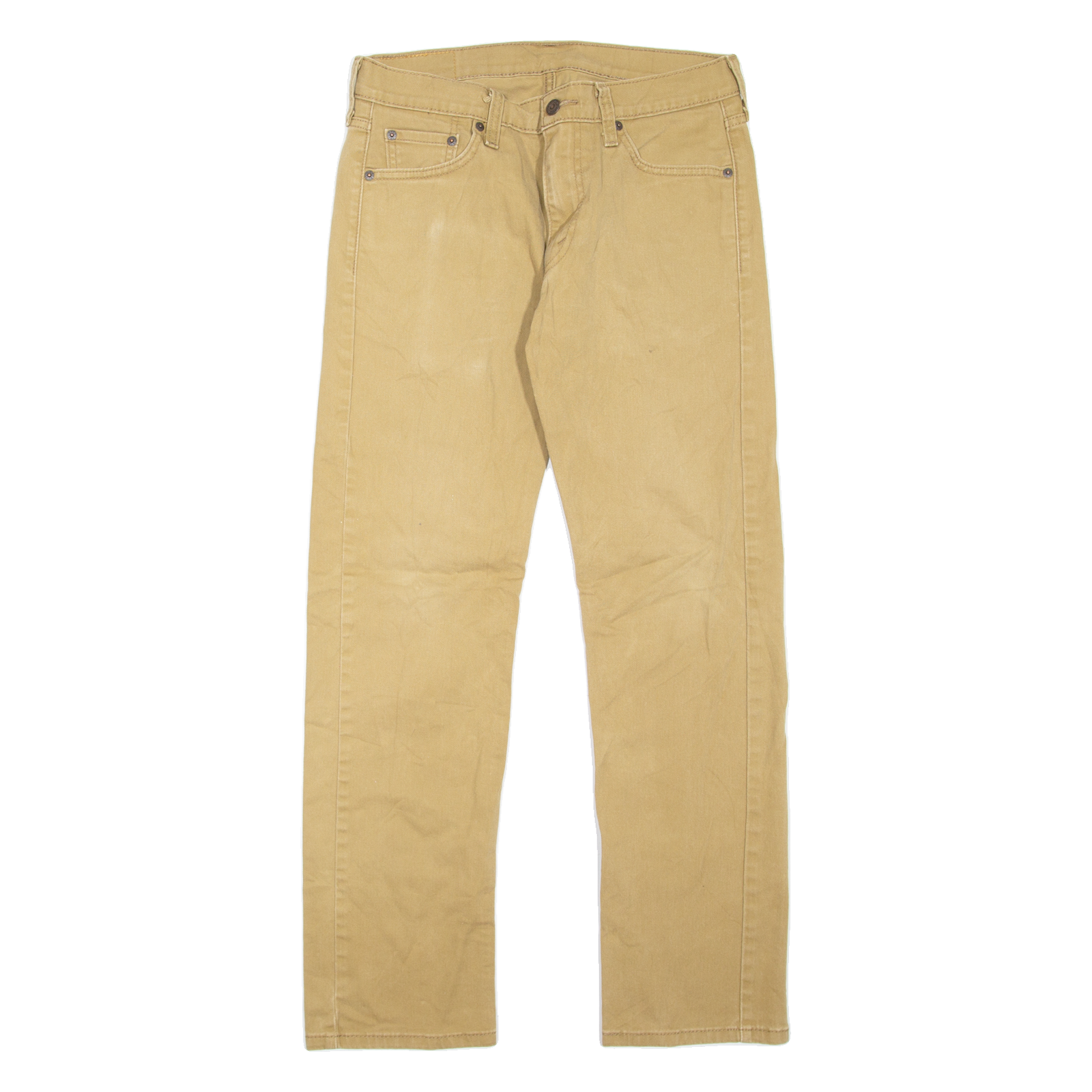 LEVI'S 513 Jeans Mens Beige Slim Straight W30 L30 Refurbished - N/A refurbished available on Cerqular