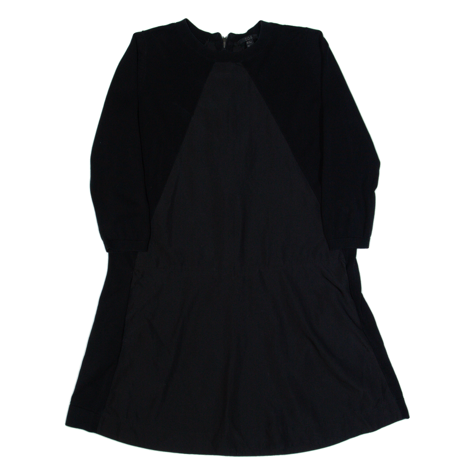 COS Womens Skater Dress Black Long Sleeve Knee Length XS Refurbished - N/A refurbished available on Cerqular