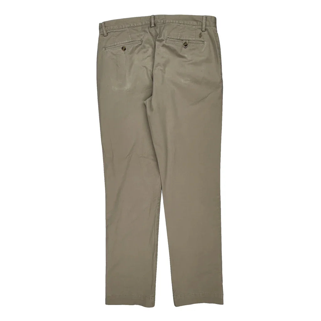 Buy Stretch/Straight Fit Polo By Ralph Lauren Chinos - 36W 31L Beige Cotton Refurbished - $39.85 Stretch/Straight Fit Polo By Ralph Lauren Chinos - 36W 31L Beige Cotton Refurbished - Thrifted (note: this is a term often used to describe second- refurbished available on Cerqular