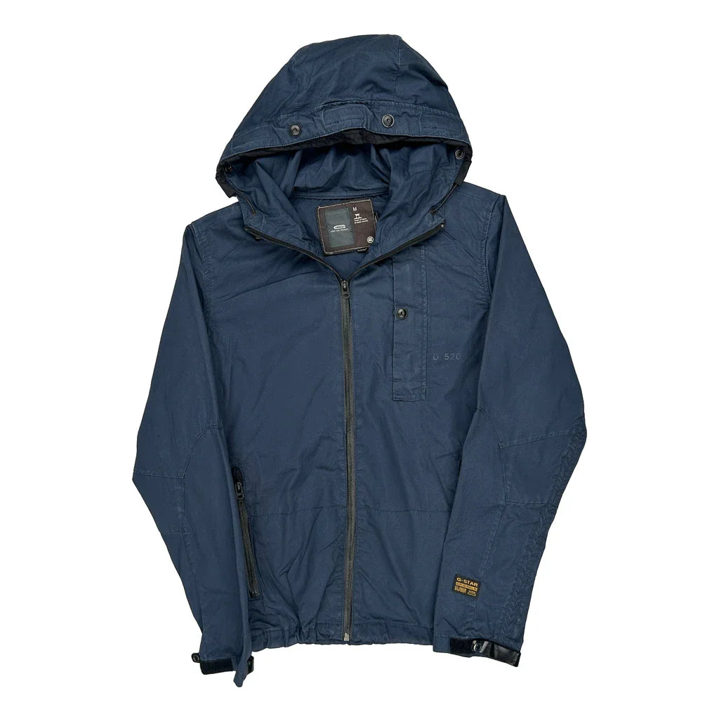 G-Star Windbreaker - Medium Blue Cotton Refurbished - Thrifted (note: this is a term often used to describe second- refurbished available on Cerqular