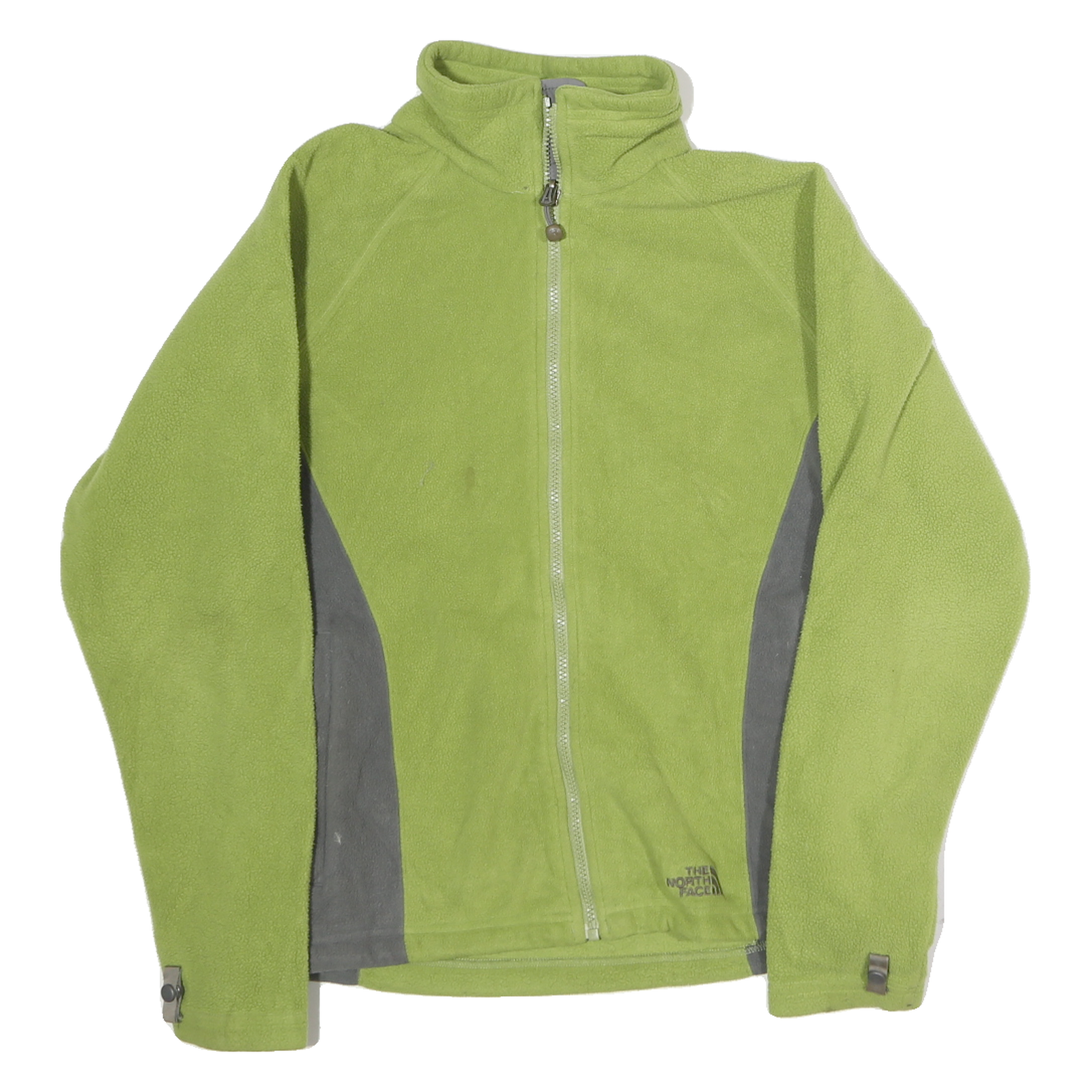 THE NORTH FACE Womens Green & Grey Fleece Jacket M Polyester Zip Outdoor Casual Refurbished - N/A refurbished available on Cerqular