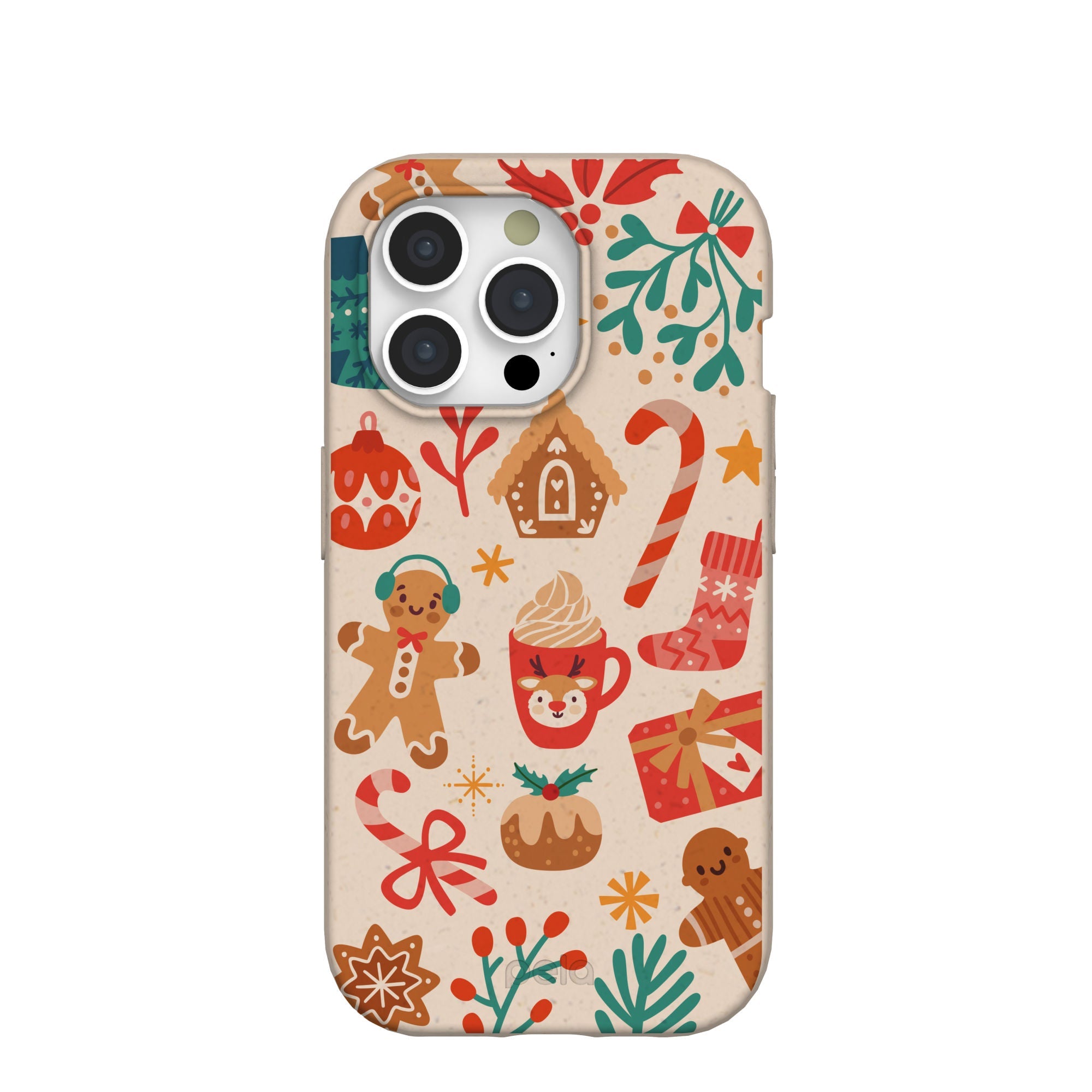 Seashell Festive AF iPhone 15 Pro Case Refurbished - Pela Case refurbished available on Cerqular