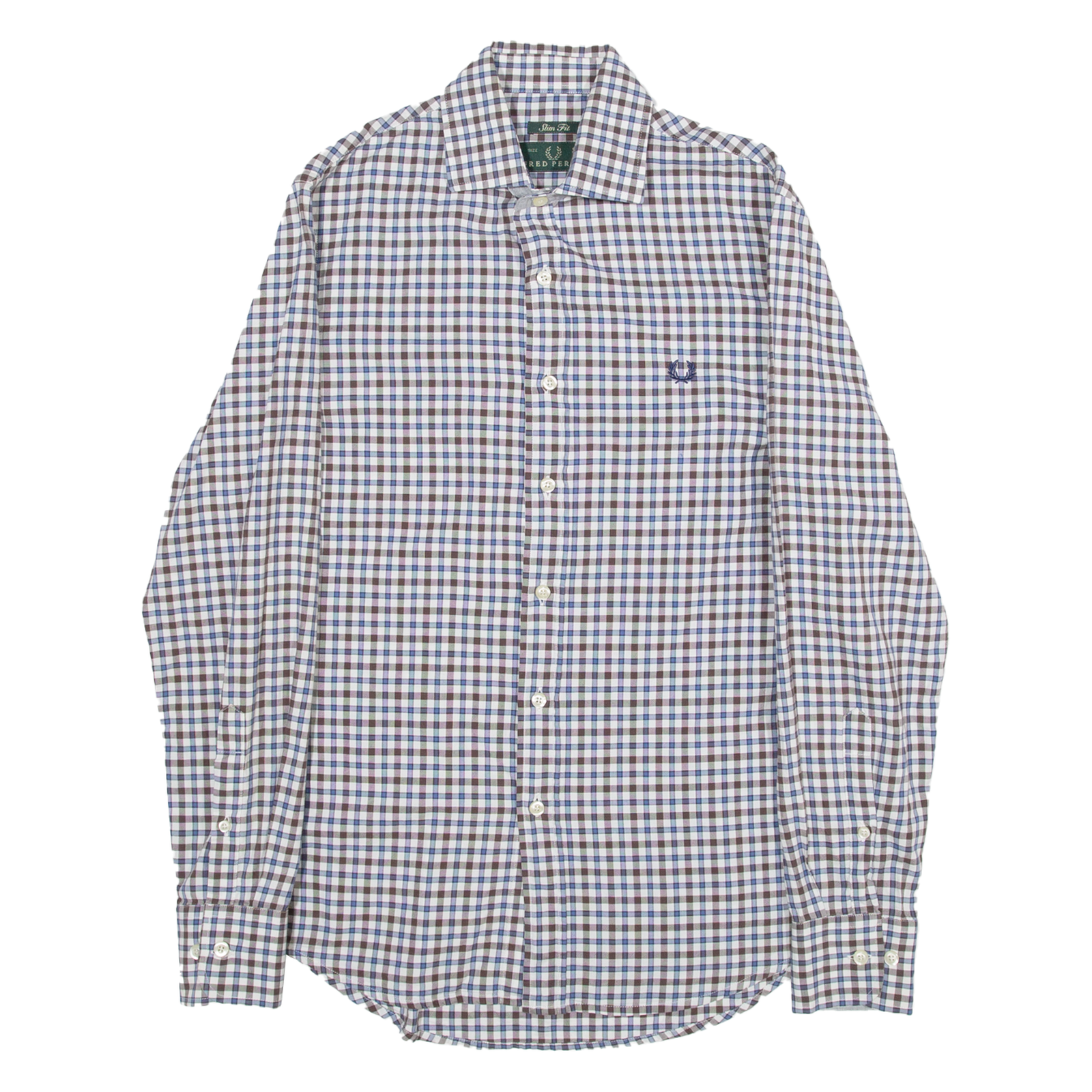Buy FRED PERRY Slim Fit Mens Shirt Brown Check Long Sleeve S Refurbished - $36.39 FRED PERRY Slim Fit Mens Shirt Brown Check Long Sleeve S Refurbished - N/A refurbished available on Cerqular