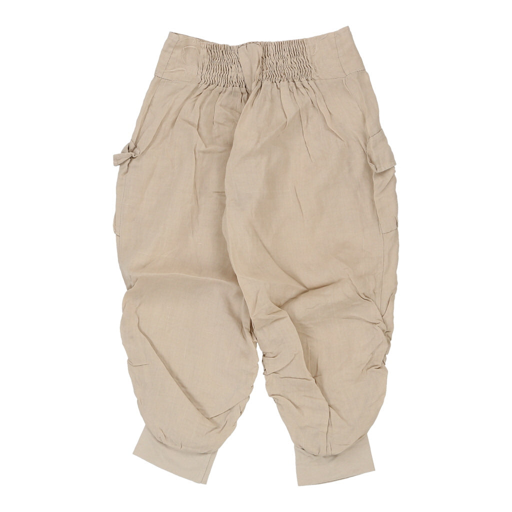 Buy Unbranded Trousers - Large Beige Linen Refurbished - $16.87 Unbranded Trousers - Large Beige Linen Refurbished - Thrifted (note: this is a term often used to describe second- refurbished available on Cerqular