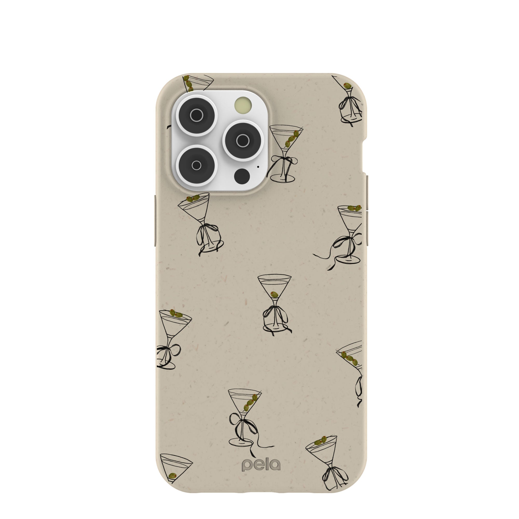 London Fog Martini Me iPhone 14 Pro Max Case Refurbished - Pela Case refurbished available on Cerqular