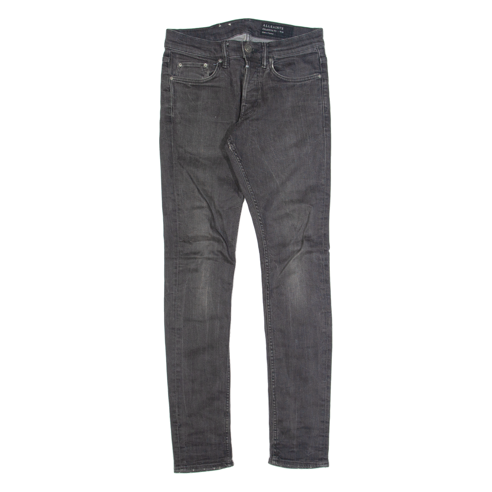 ALL SAINTS Cigarette Fit Womens Jeans Black Slim Skinny W28 L32 Refurbished - N/A refurbished available on Cerqular