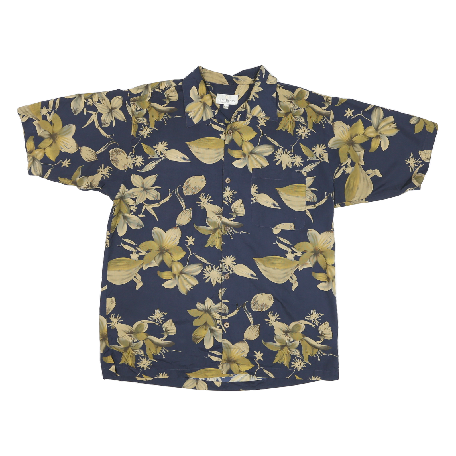 Buy BILL BLASS Mens Navy & Yellow Floral Pattern Shirt L Polyester Blend Casual Refurbished - $15.59 BILL BLASS Mens Navy & Yellow Floral Pattern Shirt L Polyester Blend Casual Refurbished - N/A refurbished available on Cerqular