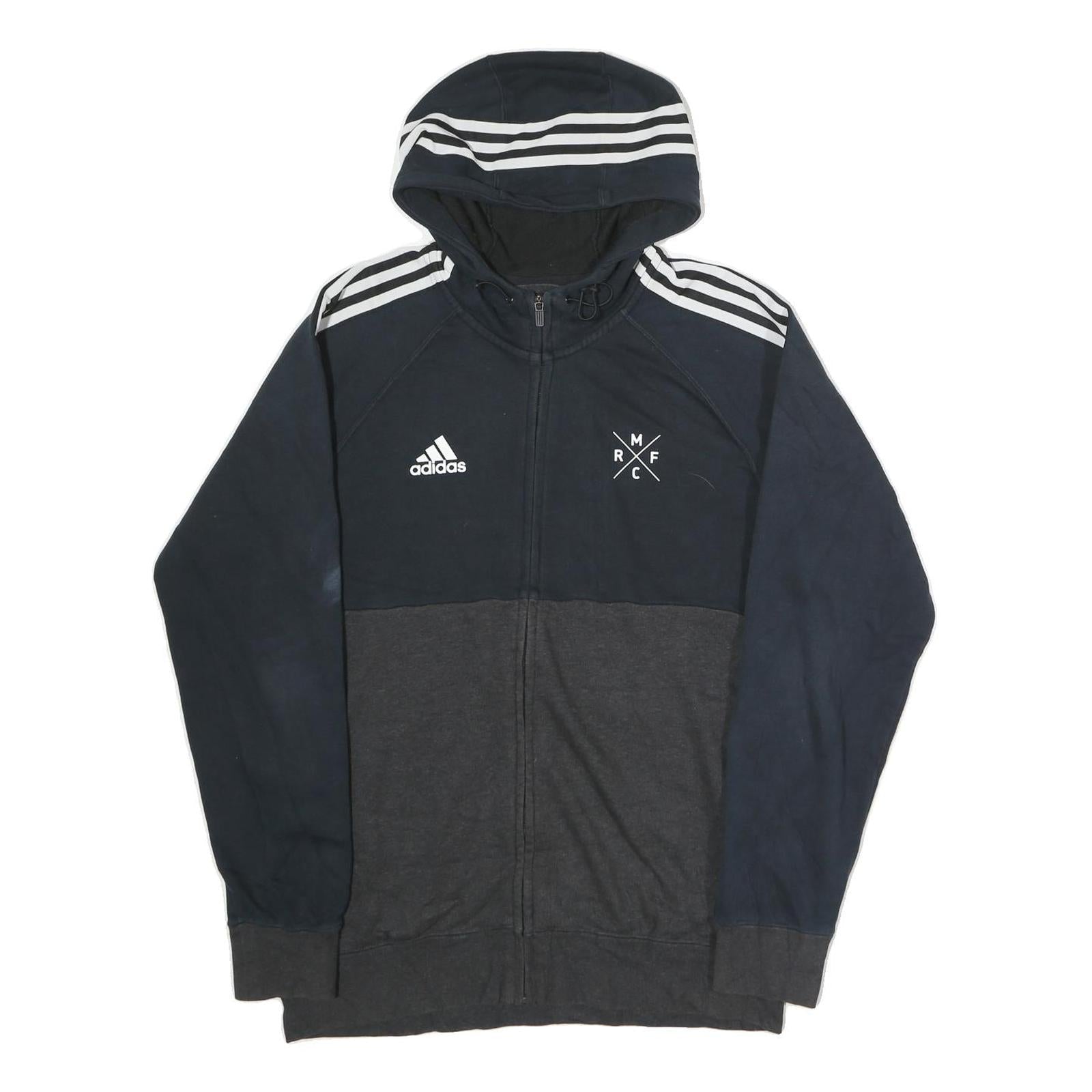 Buy ADIDAS Mens Navy & Dark Grey Casual Zip Up Hoodie M Cotton Refurbished - $33.79 ADIDAS Mens Navy & Dark Grey Casual Zip Up Hoodie M Cotton Refurbished - N/A refurbished available on Cerqular