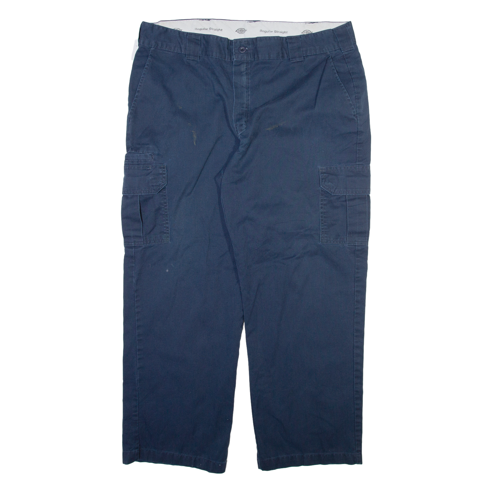 DICKIES Cargo Mens Trousers Blue Regular Straight W40 L28 Refurbished - N/A refurbished available on Cerqular
