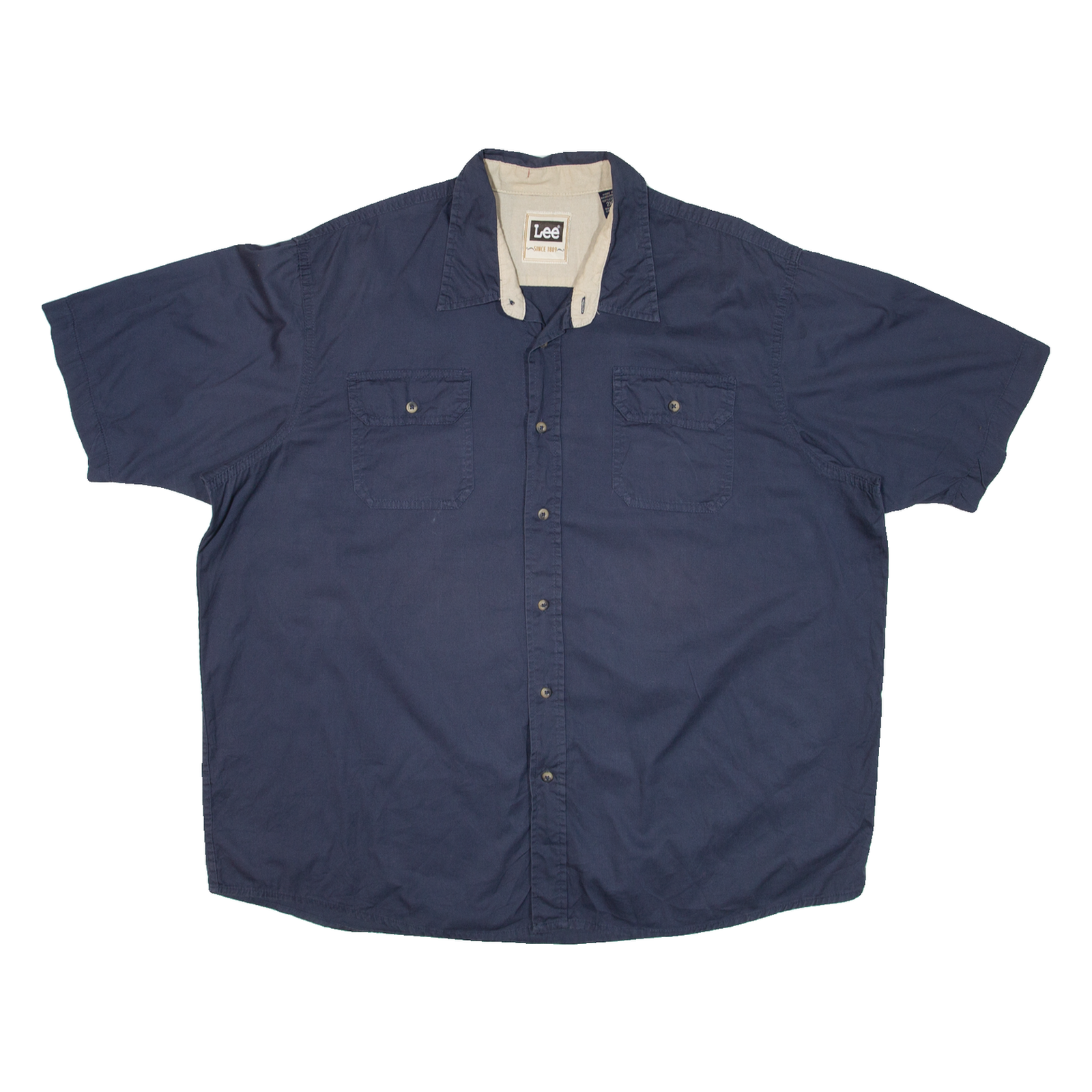 LEE Mens Plain Shirt Blue 2XL Refurbished - N/A refurbished available on Cerqular
