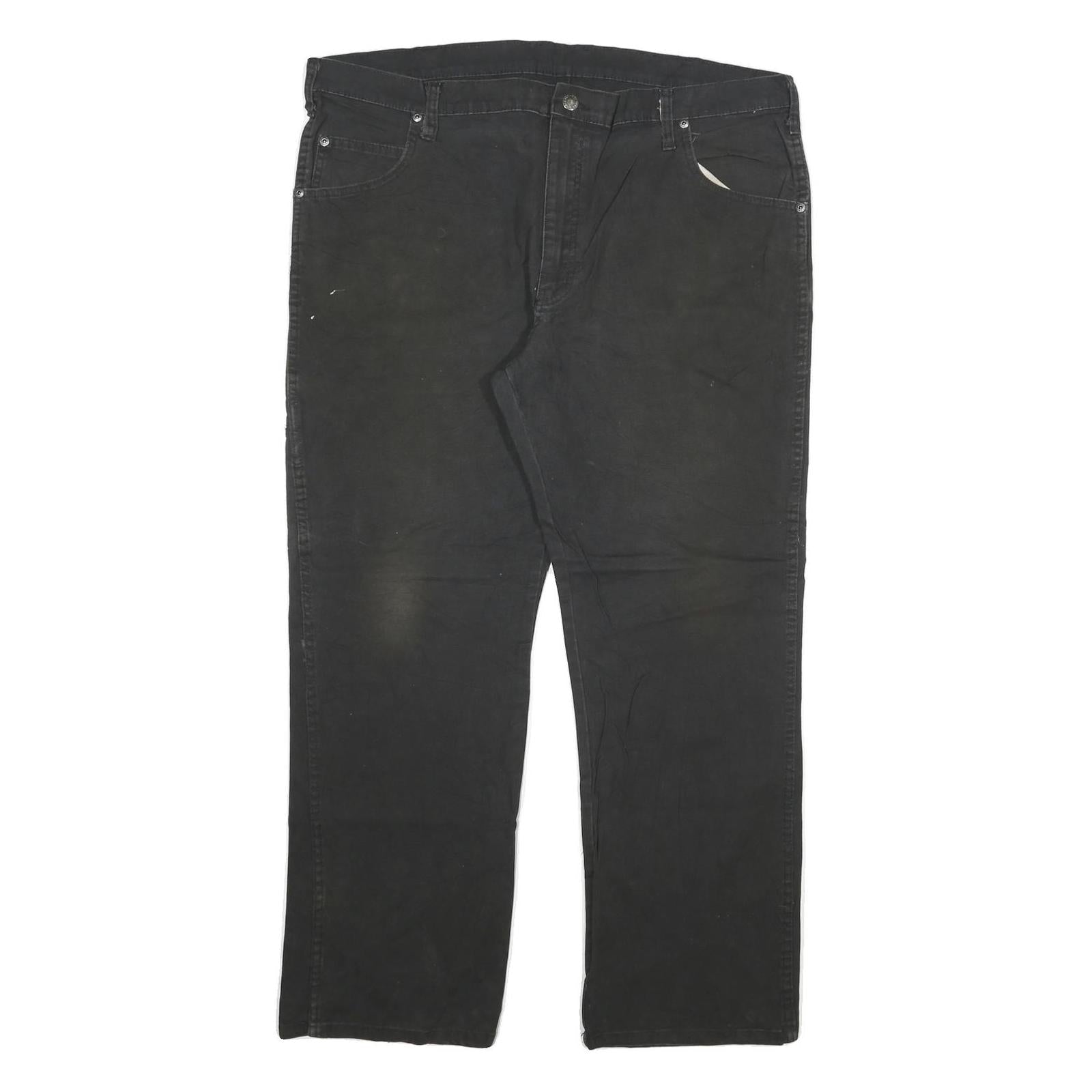 DICKIES Mens Black Regular Fit Straight Cotton Blend Jeans W40 L30 Workwear Zip Refurbished - N/A refurbished available on Cerqular