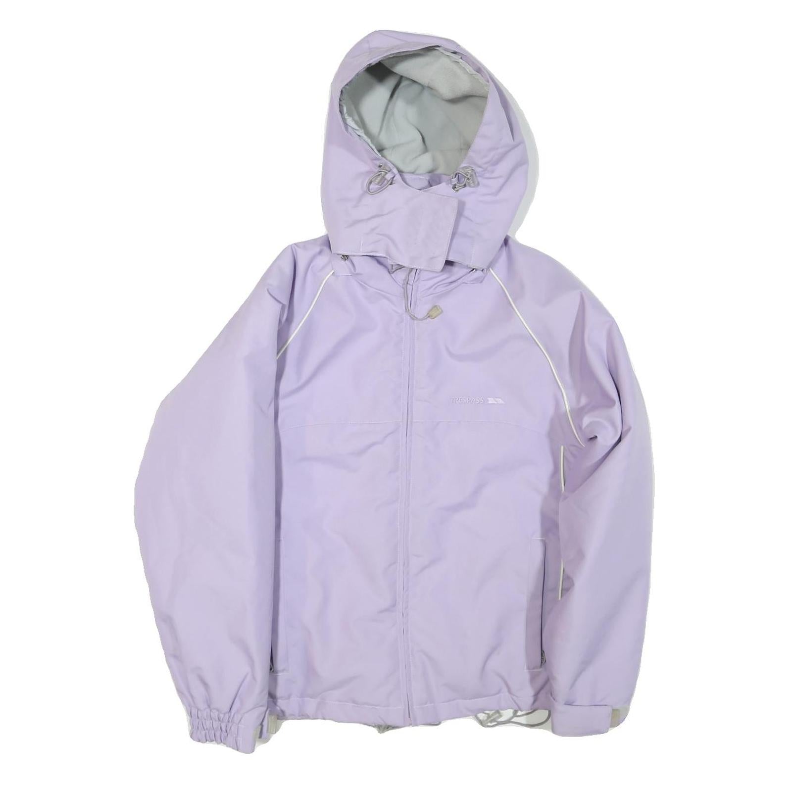 TRESPASS Womens Lilac Outdoor Jacket M Polyester Blend Hooded Zip Closure Refurbished - N/A refurbished available on Cerqular
