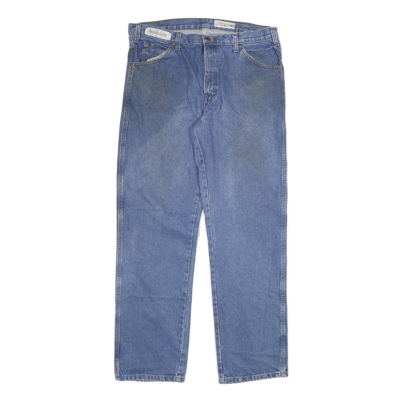 DICKIES Mens Regular Fit Blue Denim Jeans W36 L32 Workwear Zip Closure Refurbished - N/A refurbished available on Cerqular