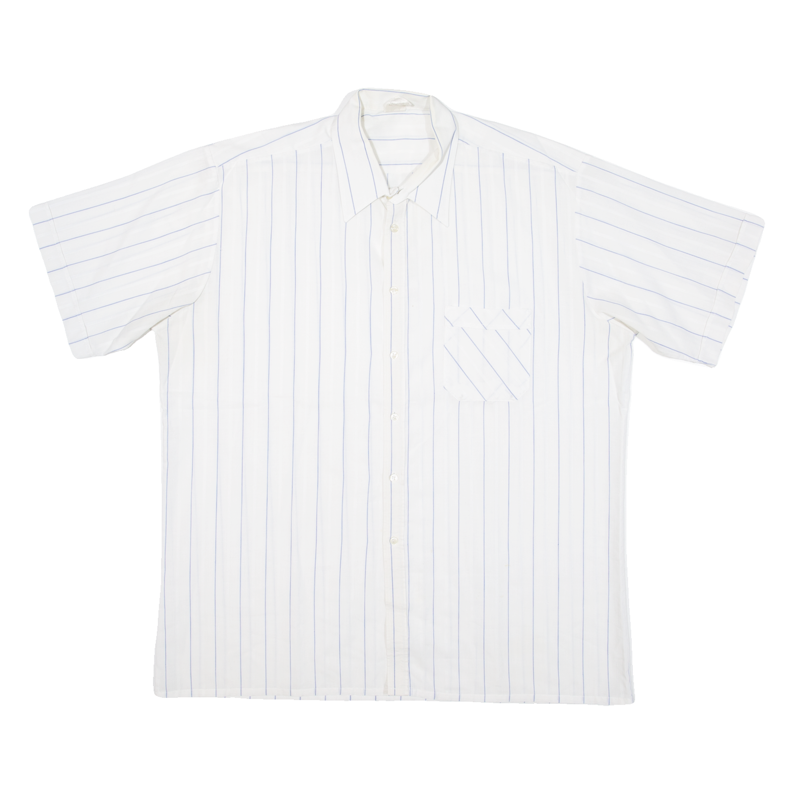 Mens Shirt White Striped 2XL Refurbished - N/A refurbished available on Cerqular