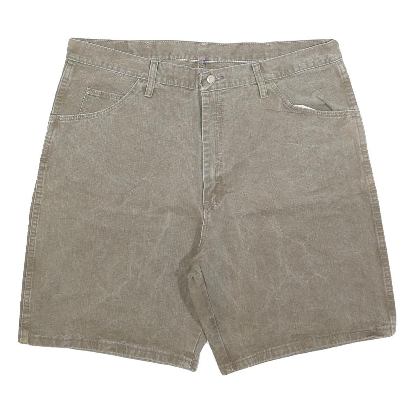 WRANGLER Mens Shorts Beige Casual Plain XL W38 Cotton Comfort Summer Refurbished - N/A refurbished available on Cerqular