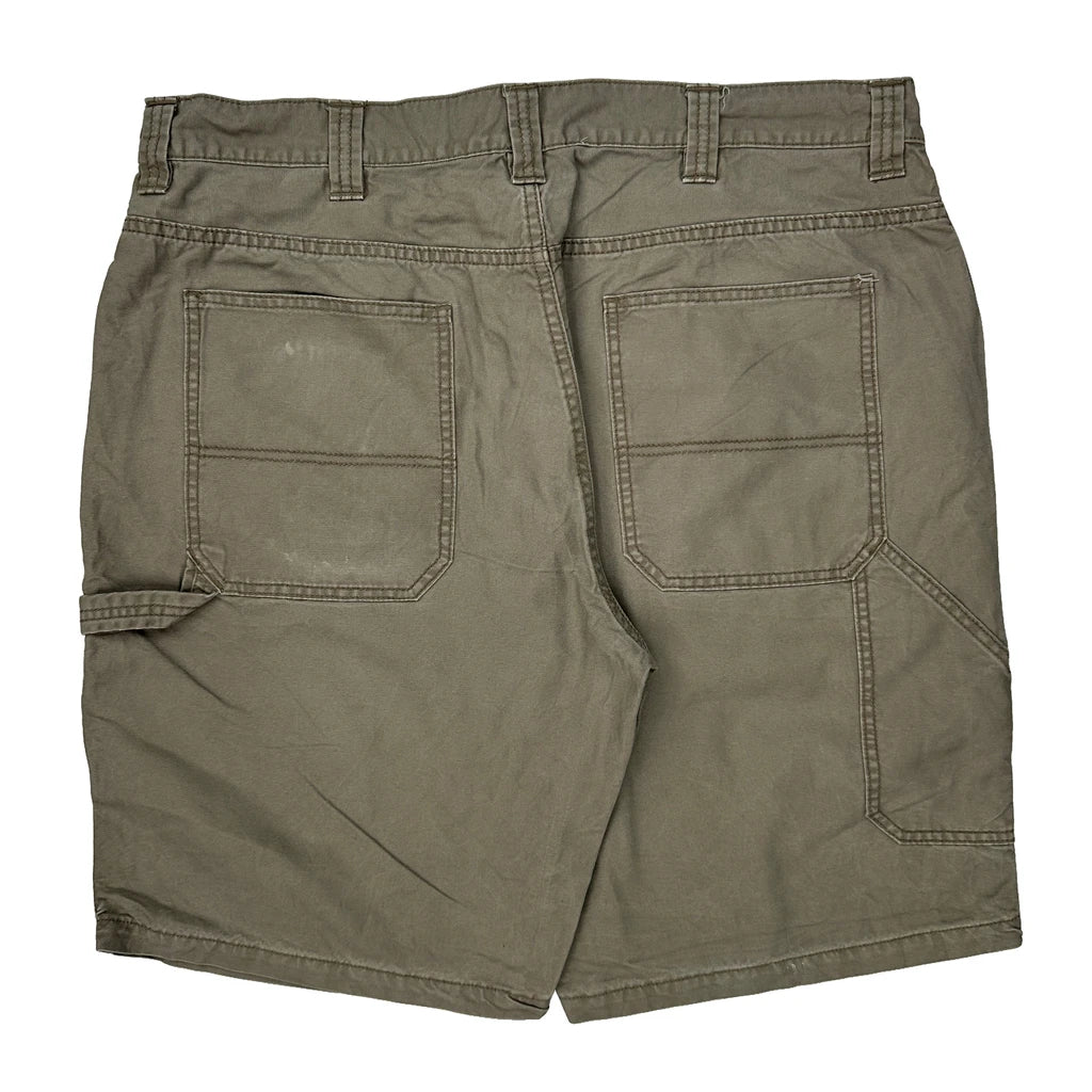 Mountain Khakis Carpenter Shorts - 38W 9L Khaki Cotton Refurbished - Thrifted (note: this is a term often used to describe second- refurbished available on Cerqular