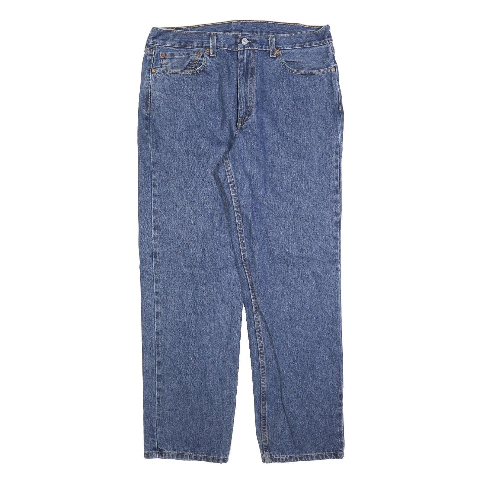 LEVI'S 550 Straight Mens Blue Relaxed Straight Denim Medium W36 L32 Classic Fit Refurbished - N/A refurbished available on Cerqular