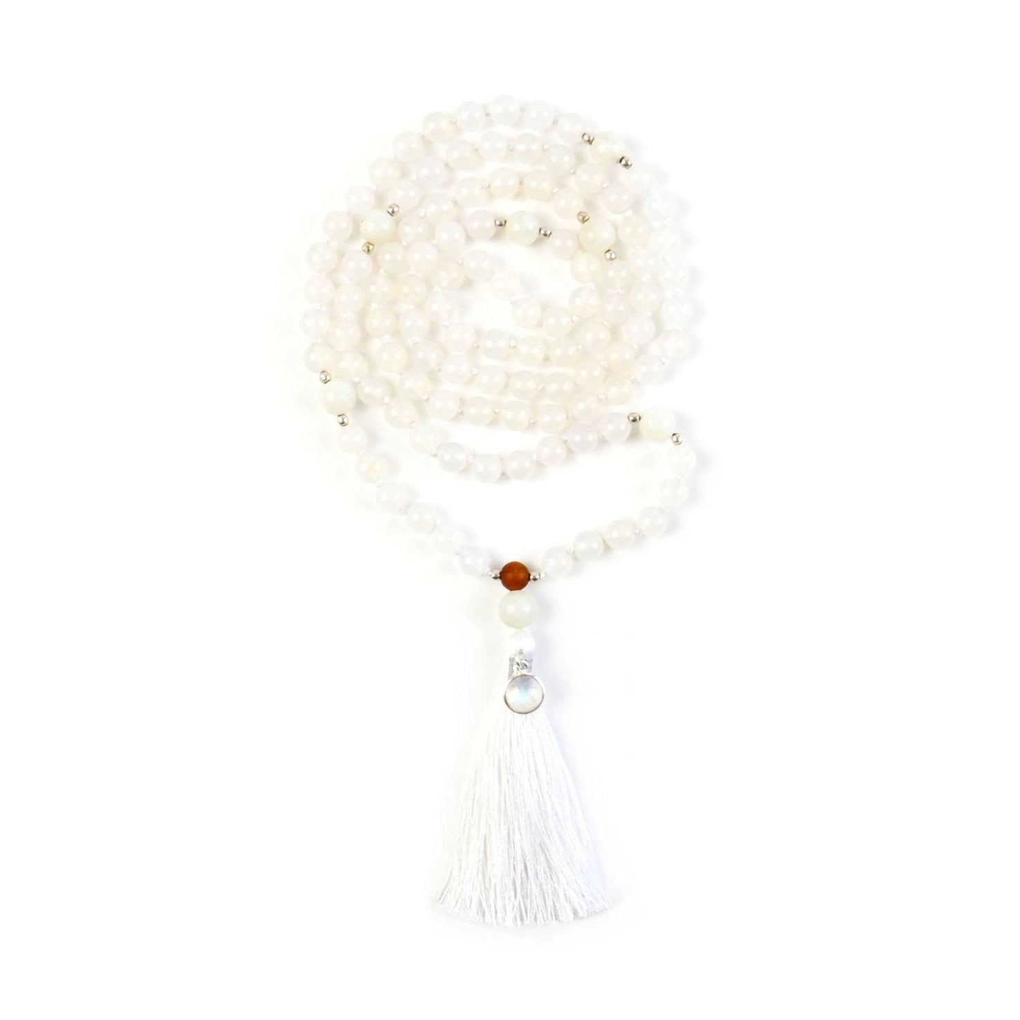 Buy Selene Moonstone Crystal Mala Necklace Refurbished - $122.00 Selene Moonstone Crystal Mala Necklace Refurbished - N/A refurbished available on Cerqular