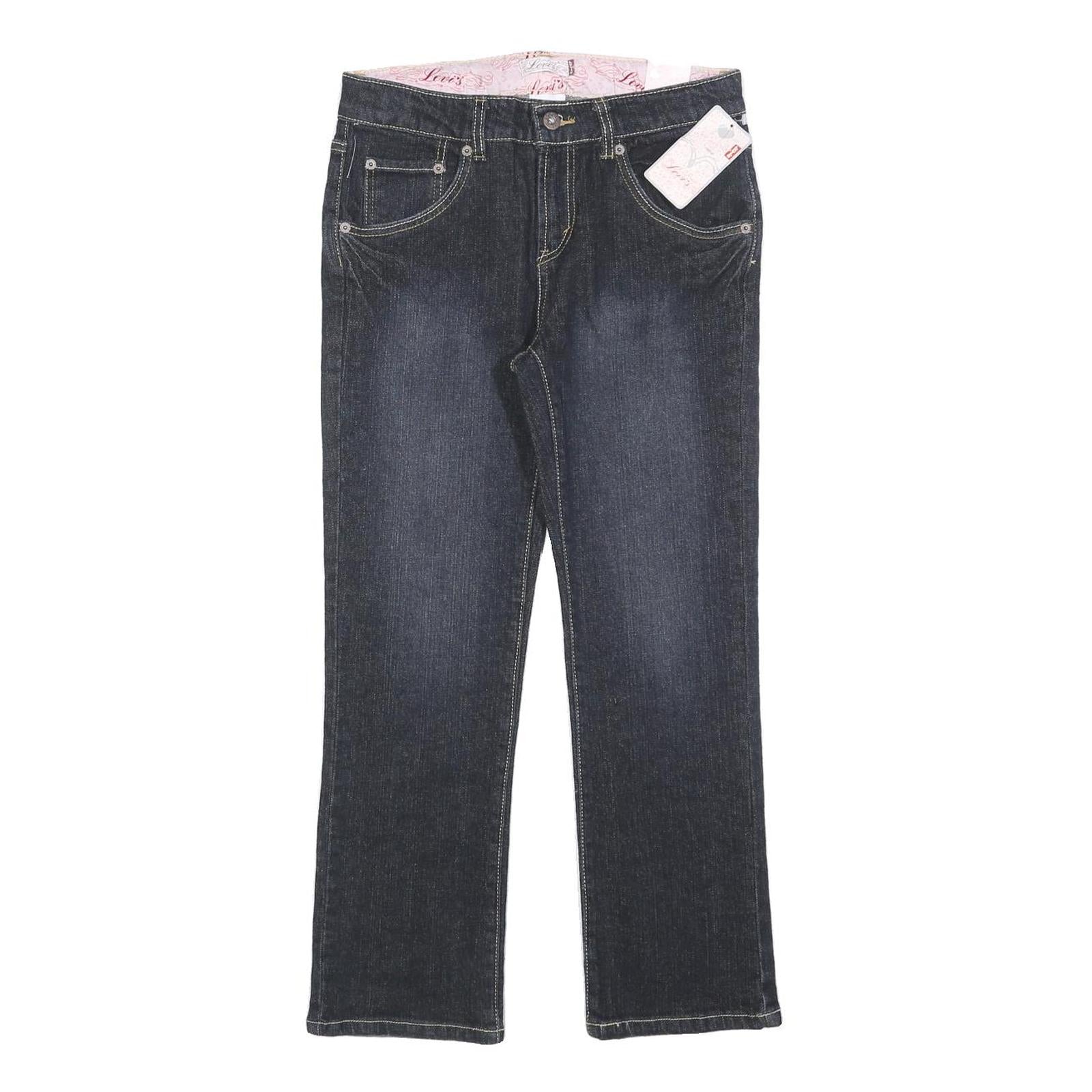 LEVI'S Womens Jeans Blue Slim Straight Denim Medium W28 L25 Stylish Zip Refurbished - N/A refurbished available on Cerqular