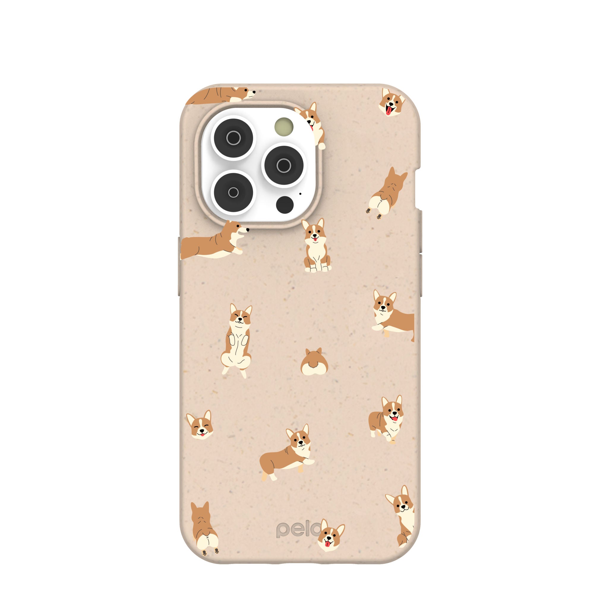 Seashell Corgi Cuties iPhone 14 Pro Case Refurbished - Pela Case refurbished available on Cerqular