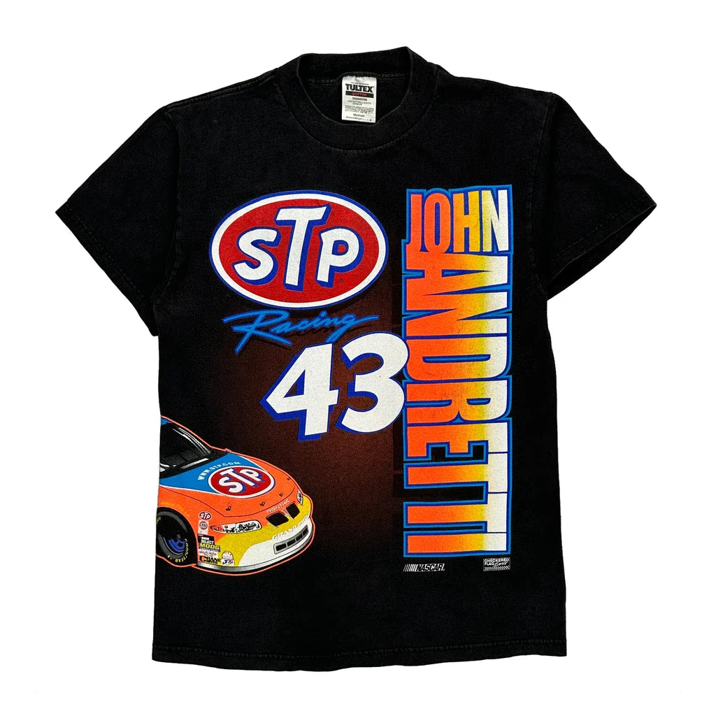 Buy John Andretti Racing Tultex Nascar T-Shirt - Medium Black Cotton Refurbished - $46.89 John Andretti Racing Tultex Nascar T-Shirt - Medium Black Cotton Refurbished - Thrifted (note: this is a term often used to describe second- refurbished available on Cerqular