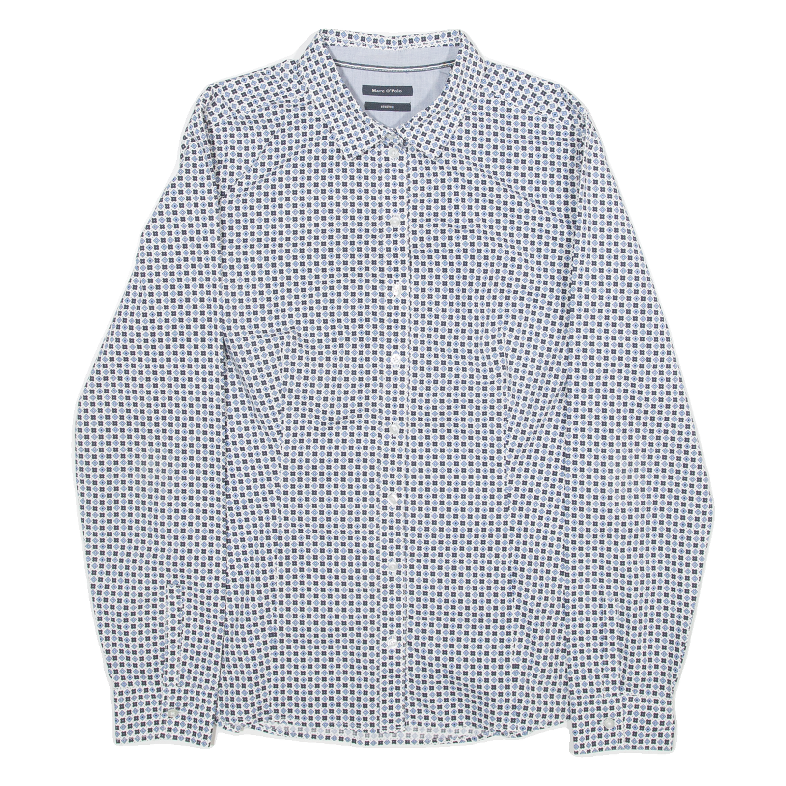 MARC O'POLO Stretched Womens Shirt Blue Long Sleeve S Refurbished - N/A refurbished available on Cerqular