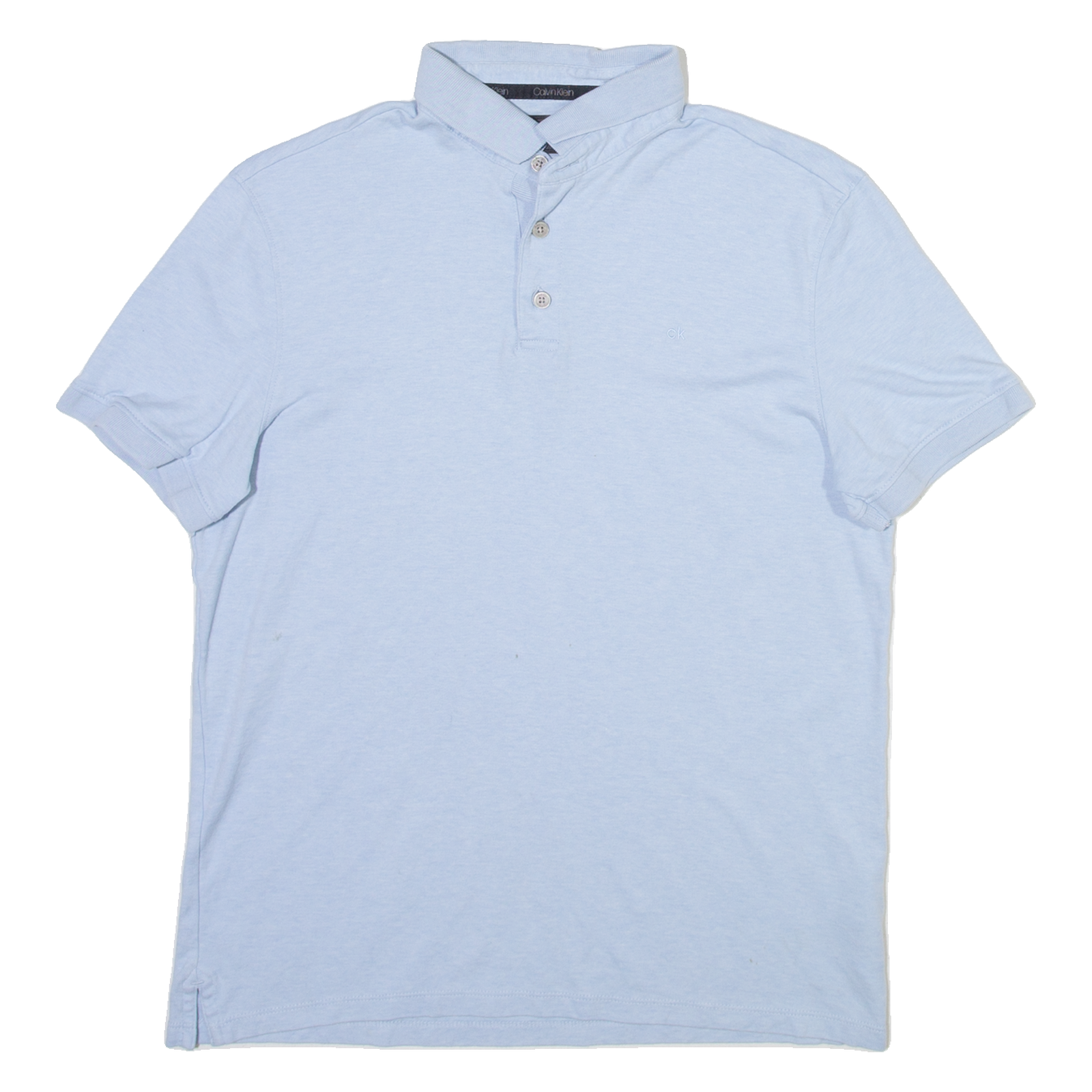 CALVIN KLEIN Mens Polo Shirt Blue S Refurbished - N/A refurbished available on Cerqular