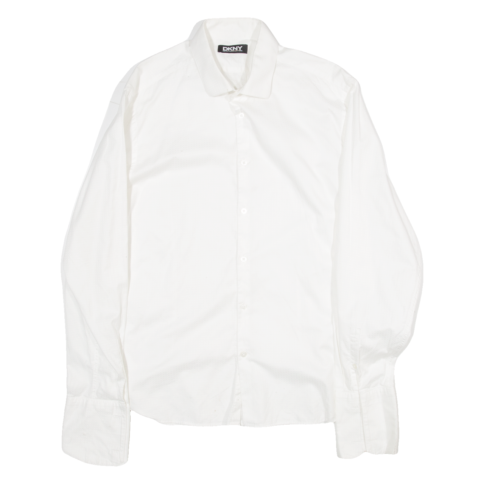 DKNY Mens Shirt White Long Sleeve M Refurbished - N/A refurbished available on Cerqular