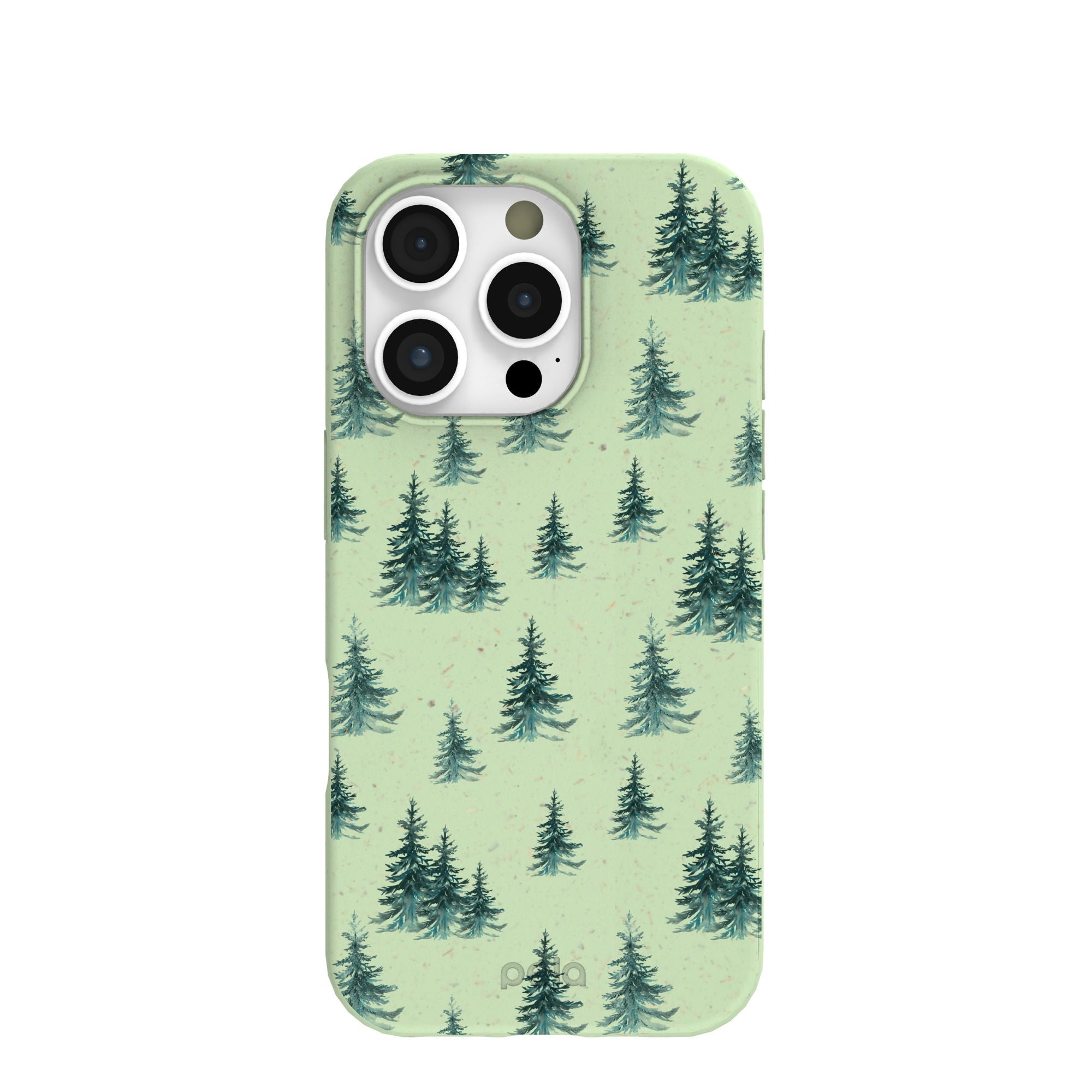 Sage Green Pine Season iPhone 16 Pro Case Refurbished - Pela Case refurbished available on Cerqular