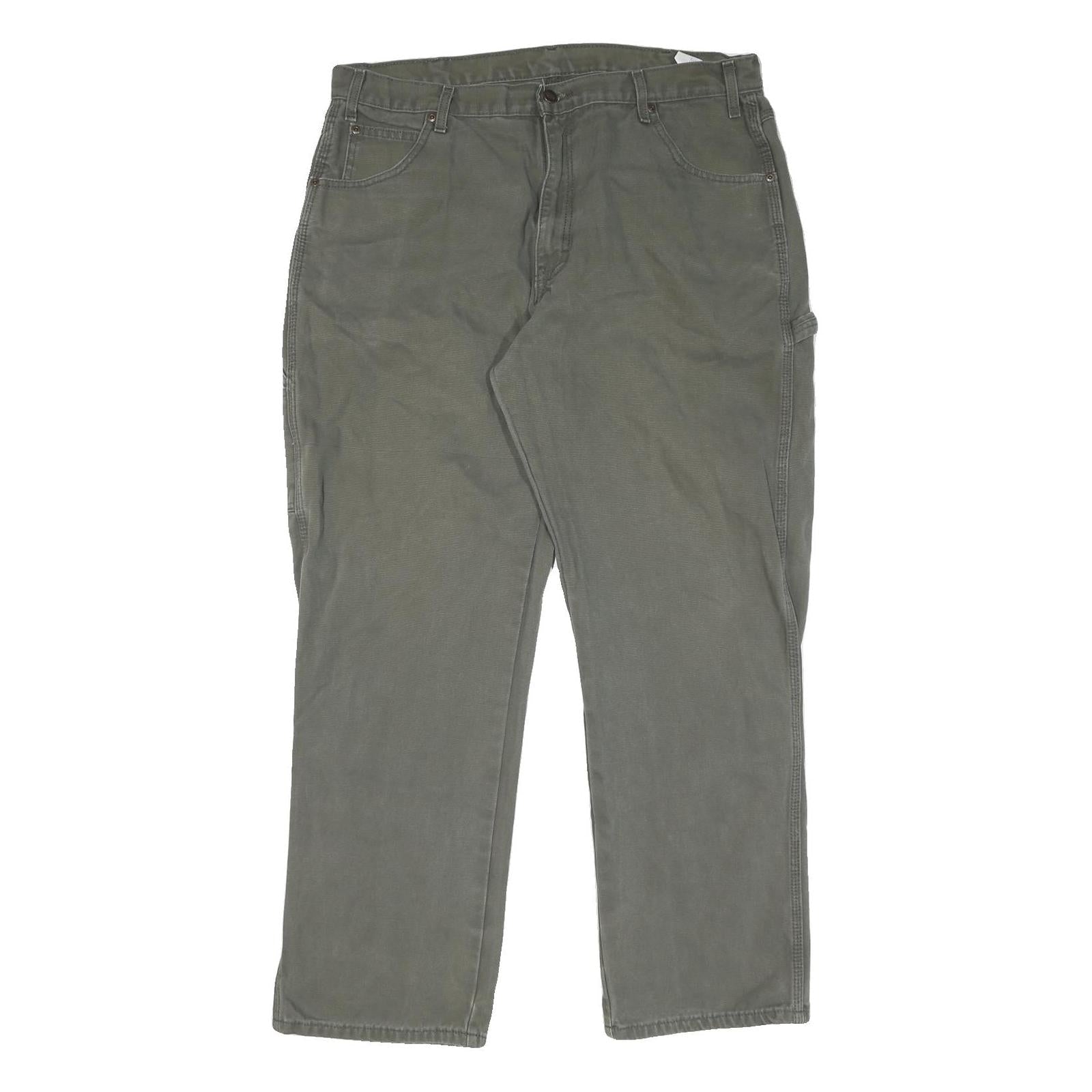 DICKIES Mens Regular Fit Straight Leg Denim Green W38 L32 Workwear Casual Jeans Refurbished - N/A refurbished available on Cerqular