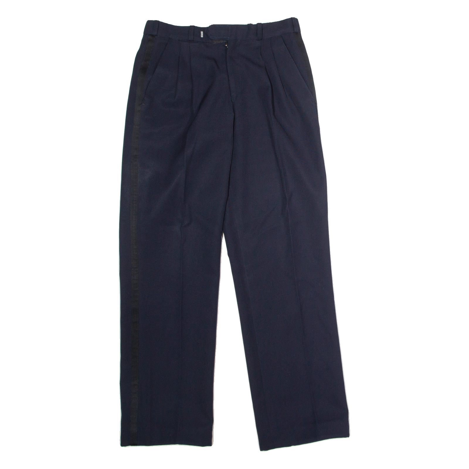 SCHULER Uniform Mens Trousers Blue Regular Straight Wool W28 L29 Refurbished - N/A refurbished available on Cerqular