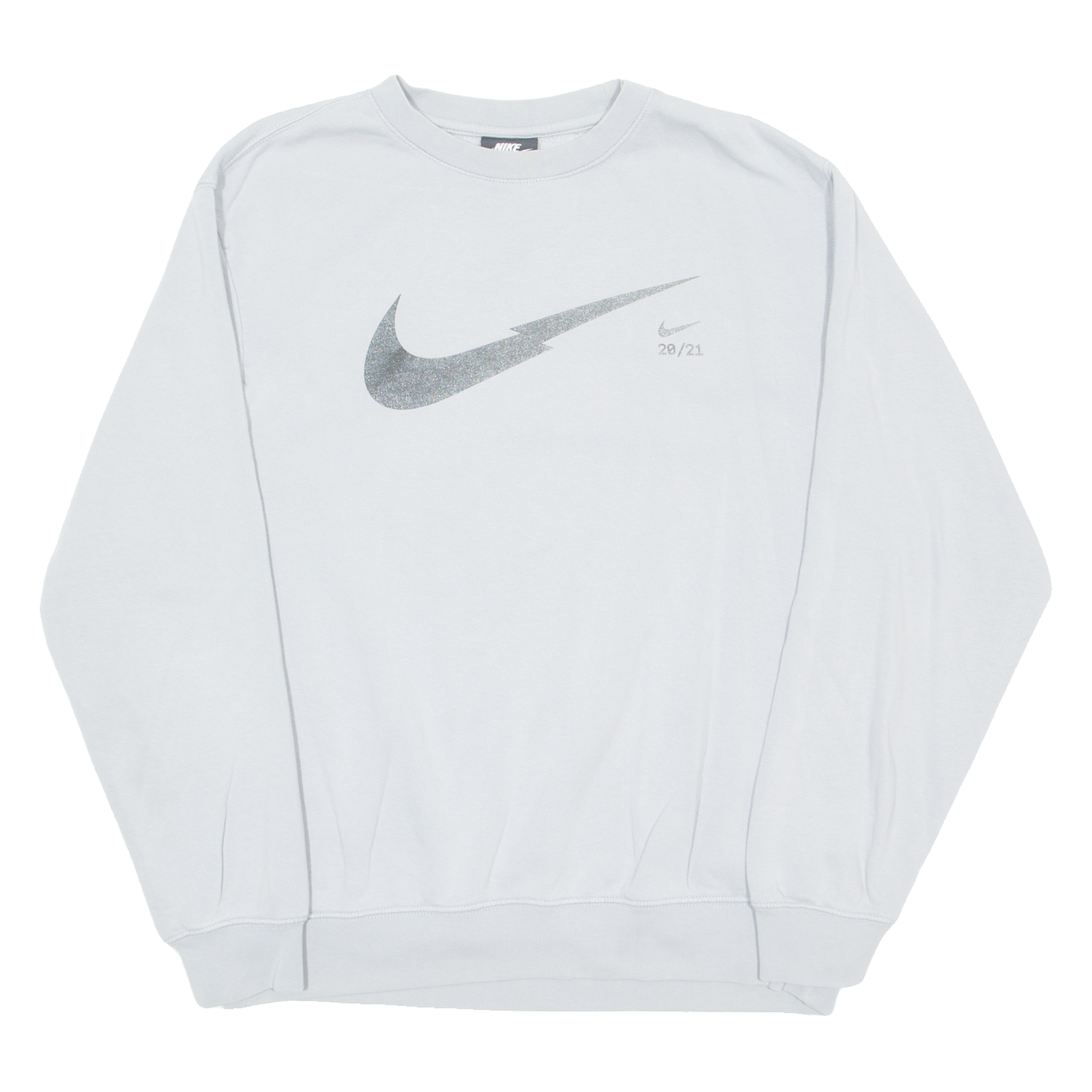 NIKE Womens Sweatshirt Grey Crew Neck M Refurbished - N/A refurbished available on Cerqular