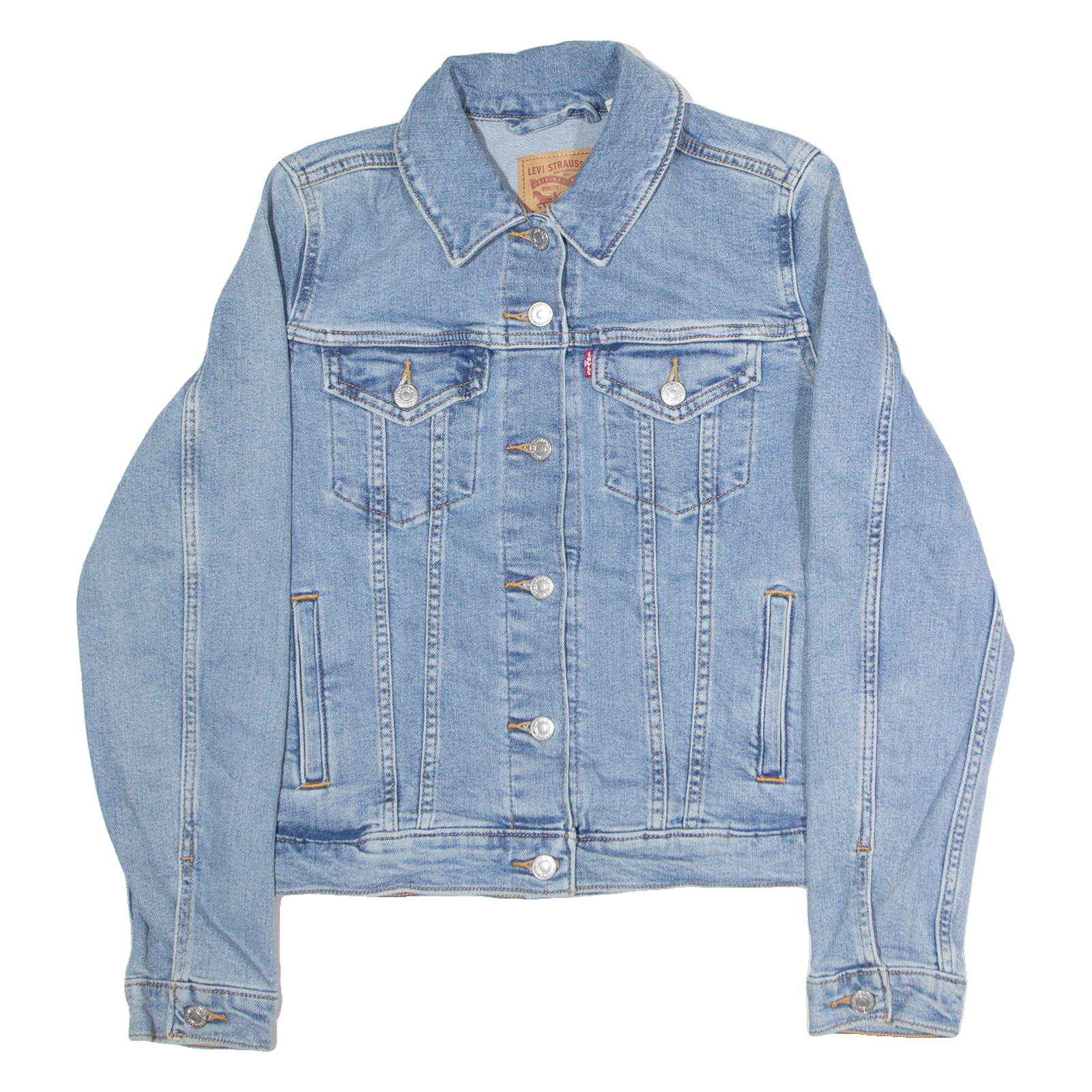 LEVI'S Womens Denim Jacket Blue S Refurbished - N/A refurbished available on Cerqular