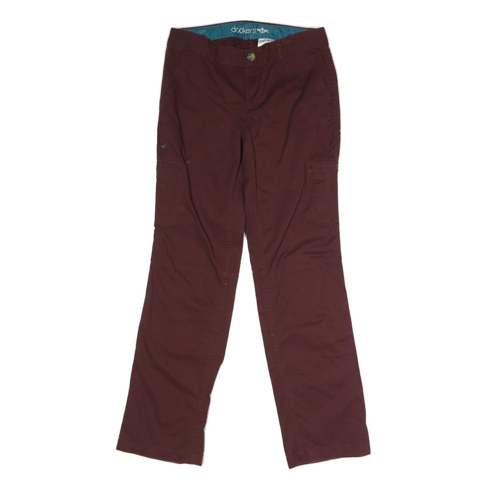 Buy DOCKERS Womens Cotton Blend Burgundy Regular Fit Straight Trousers W31 L31 Refurbished - $33.79 DOCKERS Womens Cotton Blend Burgundy Regular Fit Straight Trousers W31 L31 Refurbished - N/A refurbished available on Cerqular