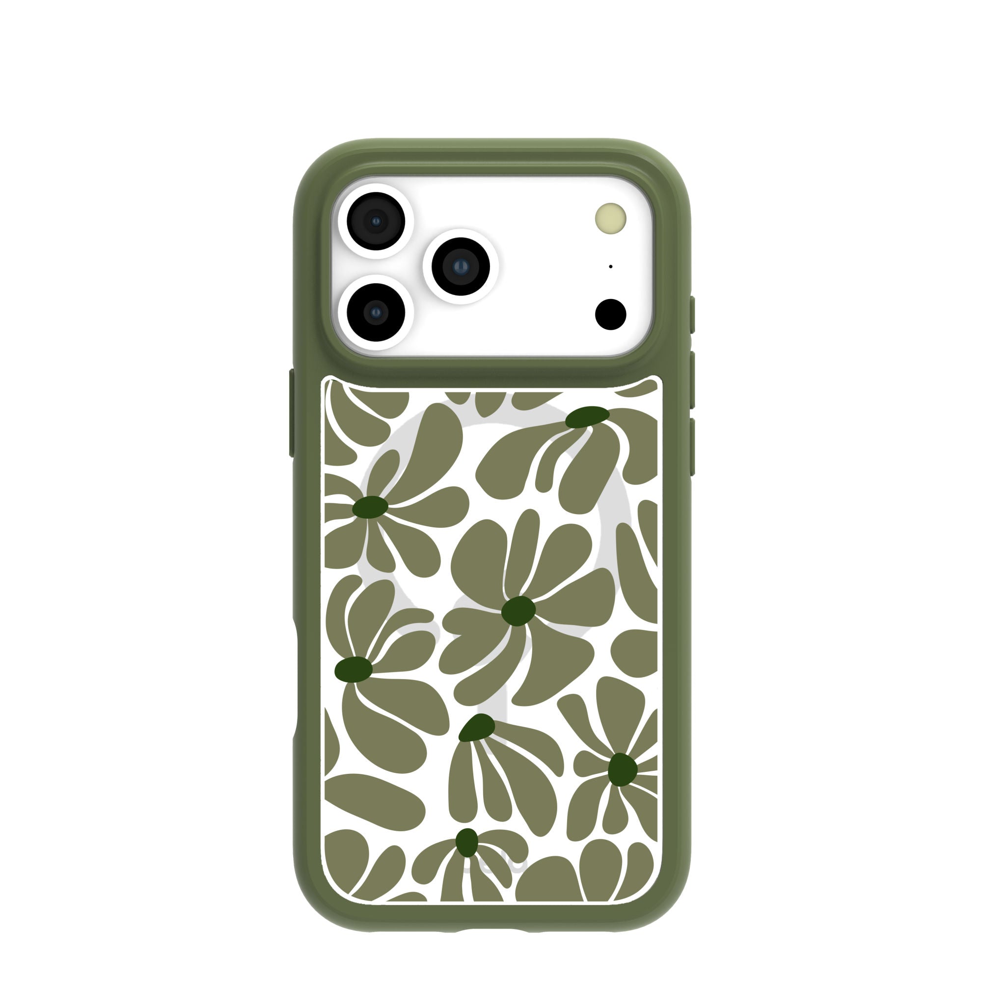 Clear Funky Flora iPhone 17 Pro Max Case With Forest Floor Ridge (MagSafe included) Refurbished - Pela Case refurbished available on Cerqular