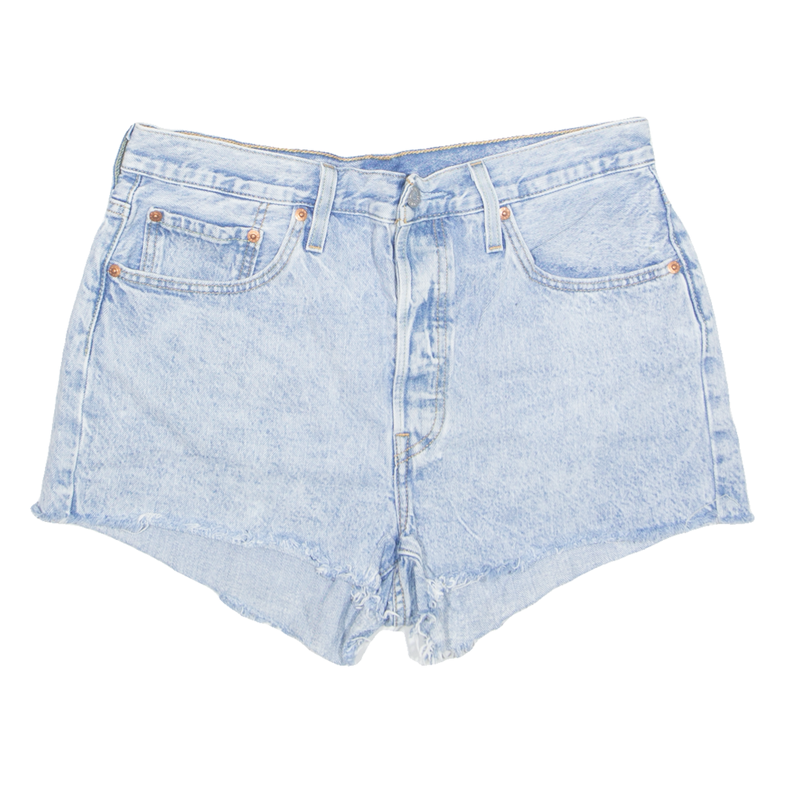 LEVI'S Cut Off 501 Womens Denim Shorts Blue M W30 Refurbished - N/A refurbished available on Cerqular