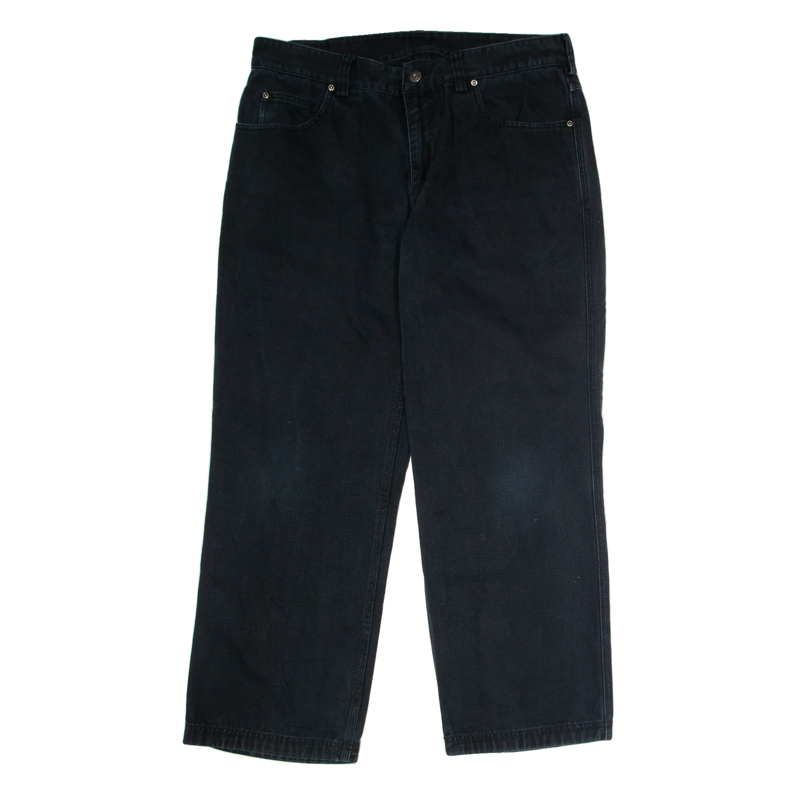 DULUTH TRADING CO Workwear Mens Canvas Trousers Black Regular Straight W36 L30 Refurbished - N/A refurbished available on Cerqular