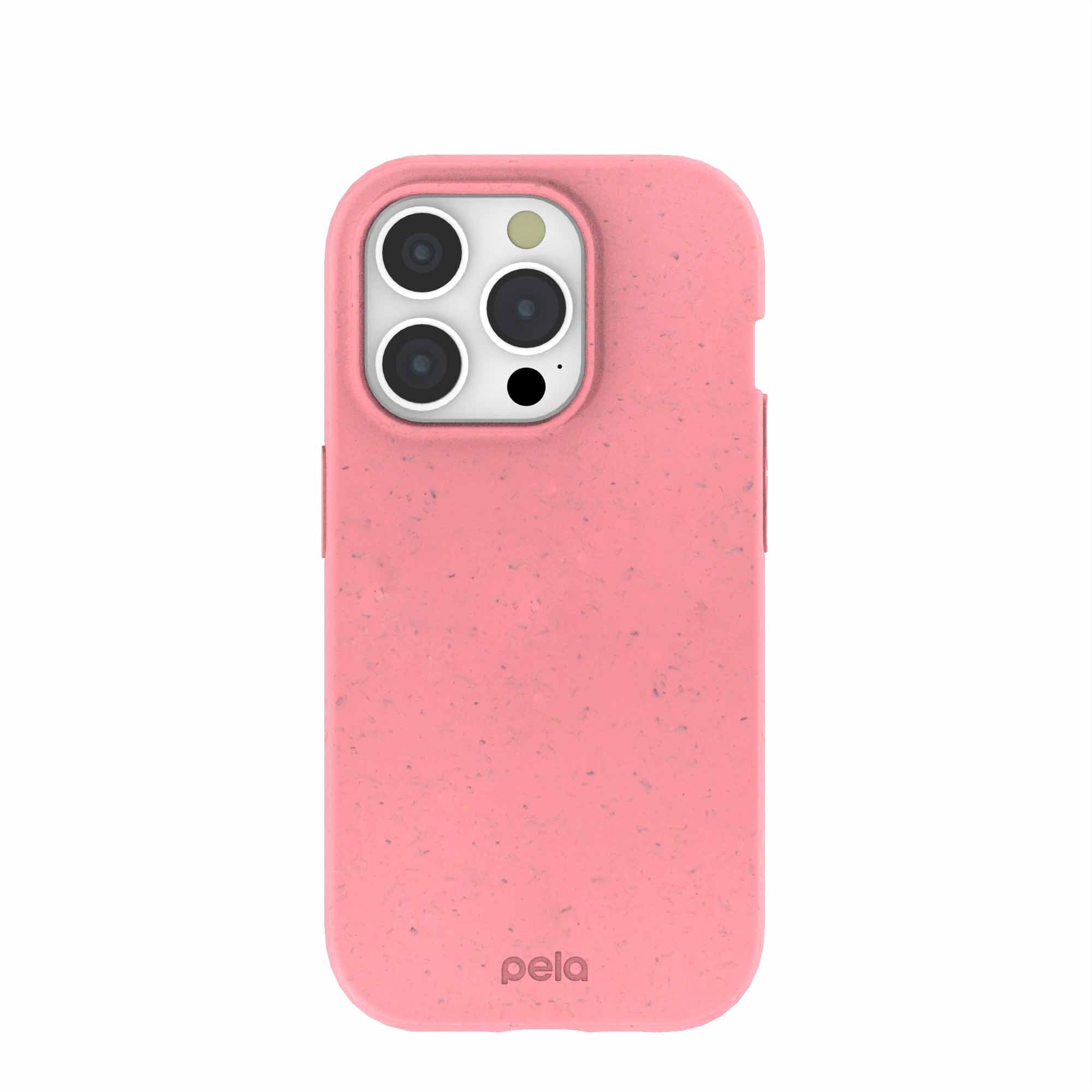 Bubblegum Pink iPhone 15 Pro Case Refurbished - Pela Case refurbished available on Cerqular