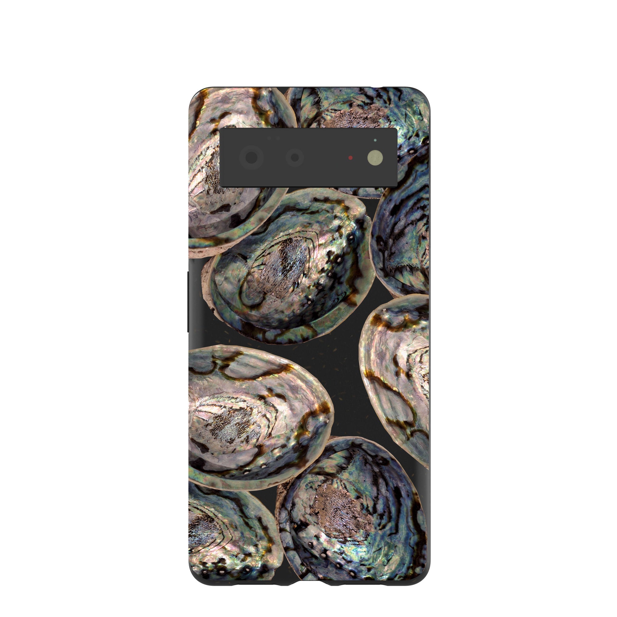 Black Abalone Shells Google Pixel 6 Case Refurbished - Pela Case refurbished available on Cerqular