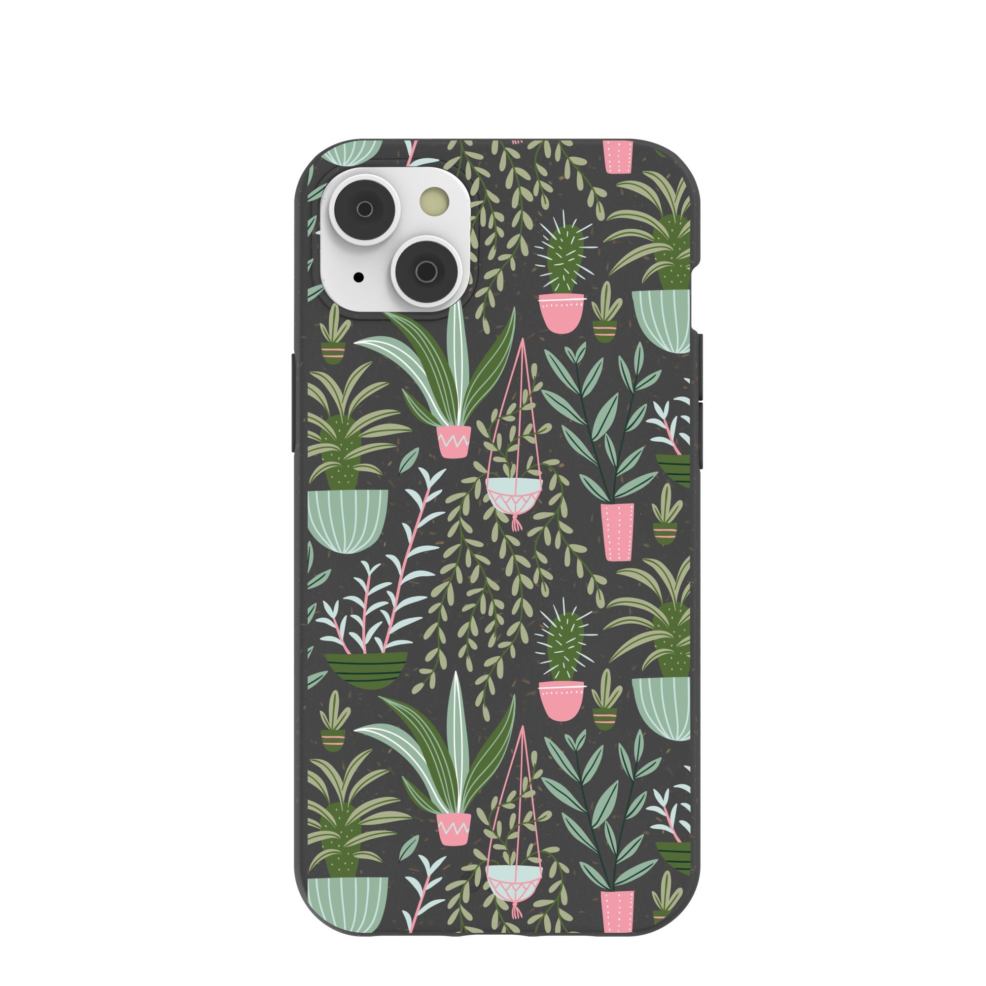 Black Indoor Garden iPhone 14 Plus Case Refurbished - Pela Case refurbished available on Cerqular