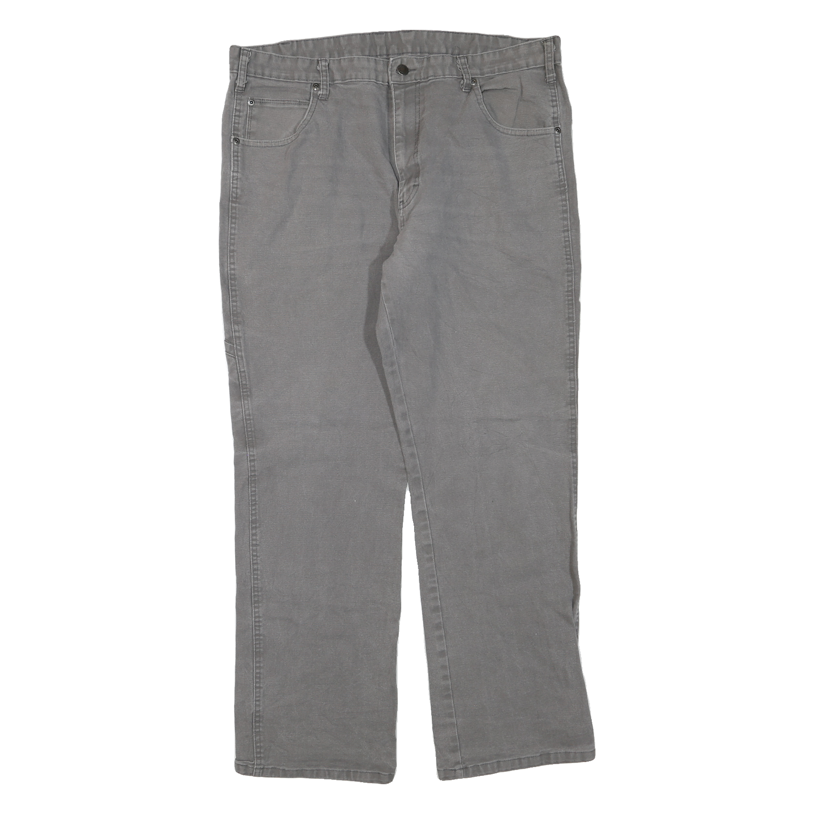 DICKIES Mens Regular Fit Straight Leg Denim Grey Cotton Blend Zip W36 L29 Refurbished - N/A refurbished available on Cerqular