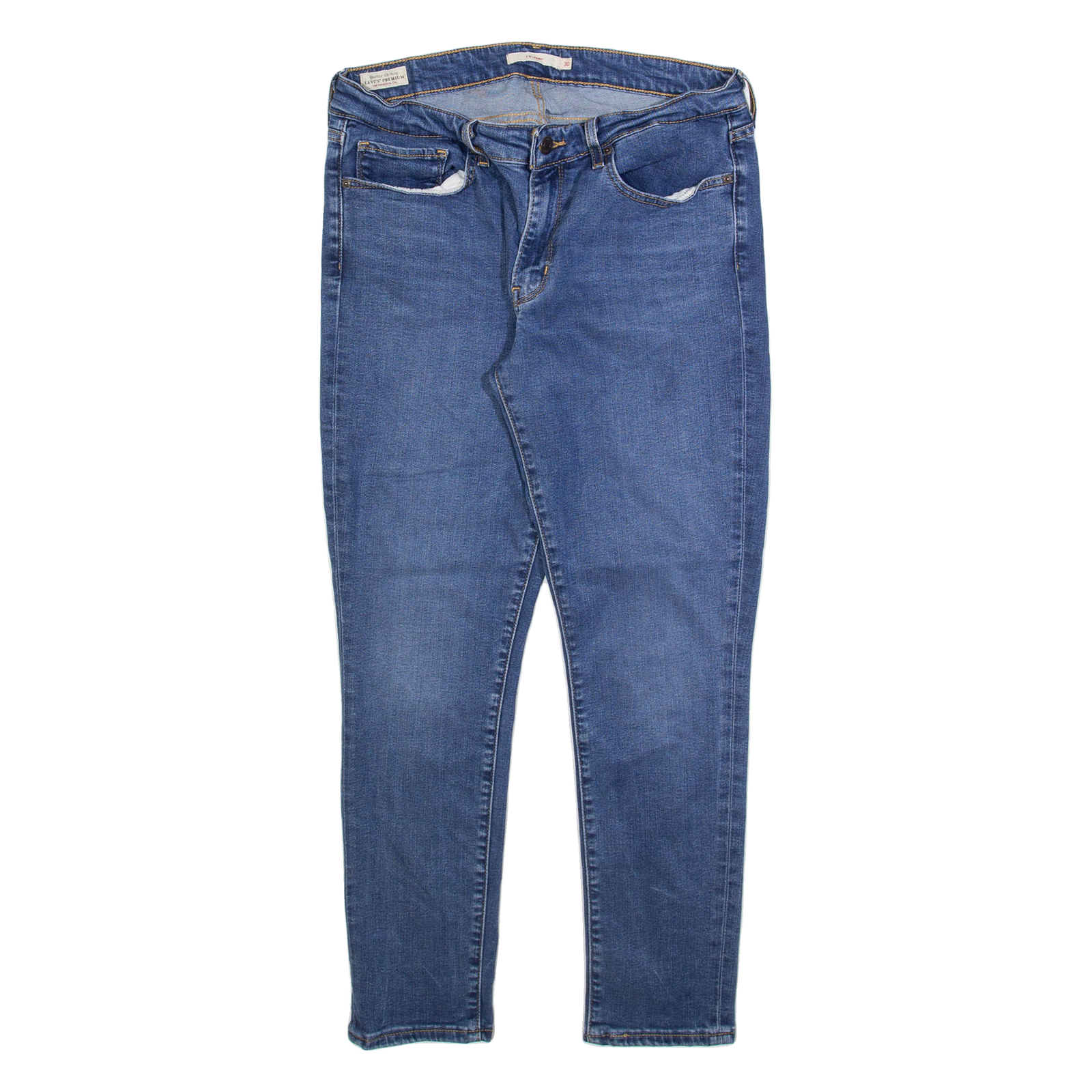 LEVI'S 711 Big E Womens Jeans Blue Slim Skinny W30 L28 Refurbished - N/A refurbished available on Cerqular