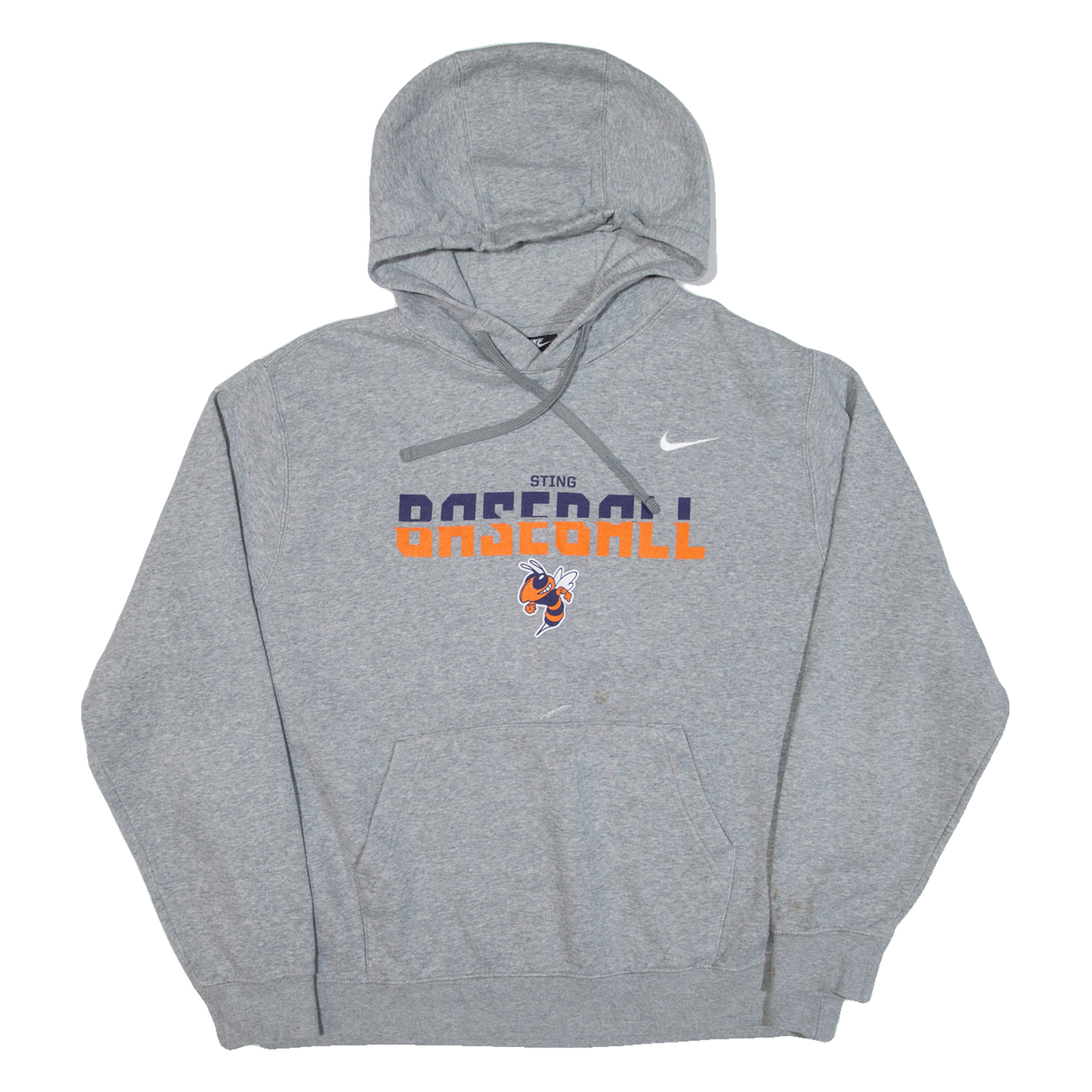 NIKE Sting Baseball Mens Grey Hoodie USA L Refurbished - N/A refurbished available on Cerqular