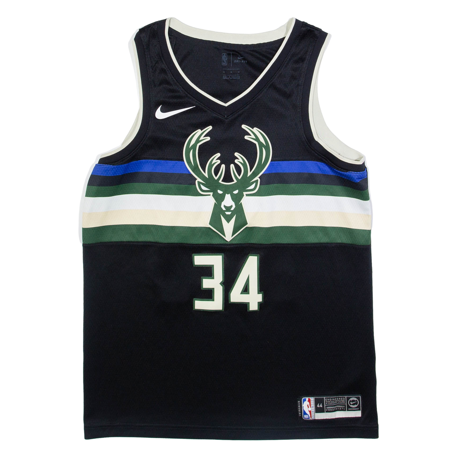 Buy NIKE Milwaukee Bucks Antetokounmpo Mens Jersey Black Sleeveless USA V-Neck M Refurbished - $94.89 NIKE Milwaukee Bucks Antetokounmpo Mens Jersey Black Sleeveless USA V-Neck M Refurbished - N/A refurbished available on Cerqular