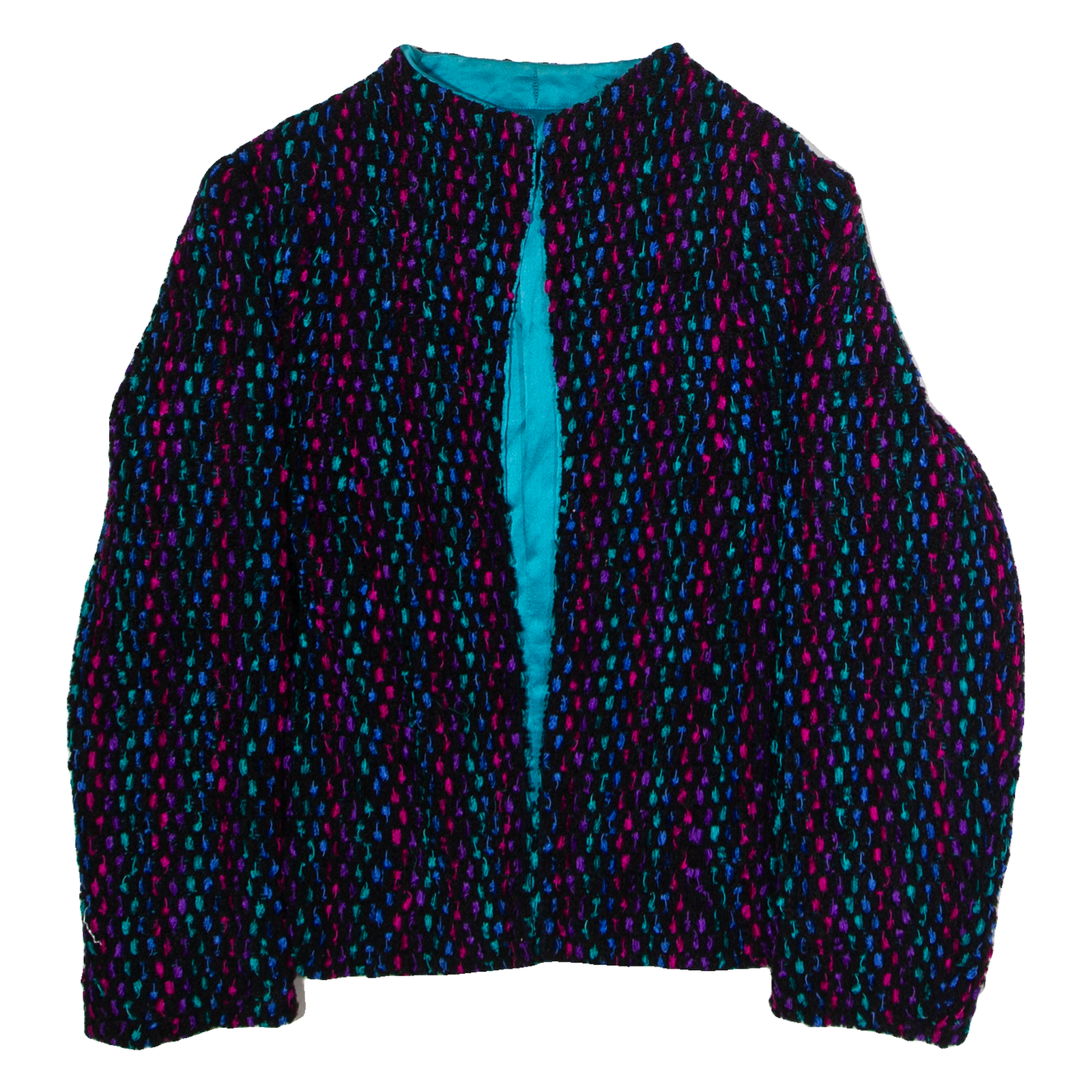 MADY COUTURE Womens Blazer Jacket Black Knit 90s L Refurbished - N/A refurbished available on Cerqular