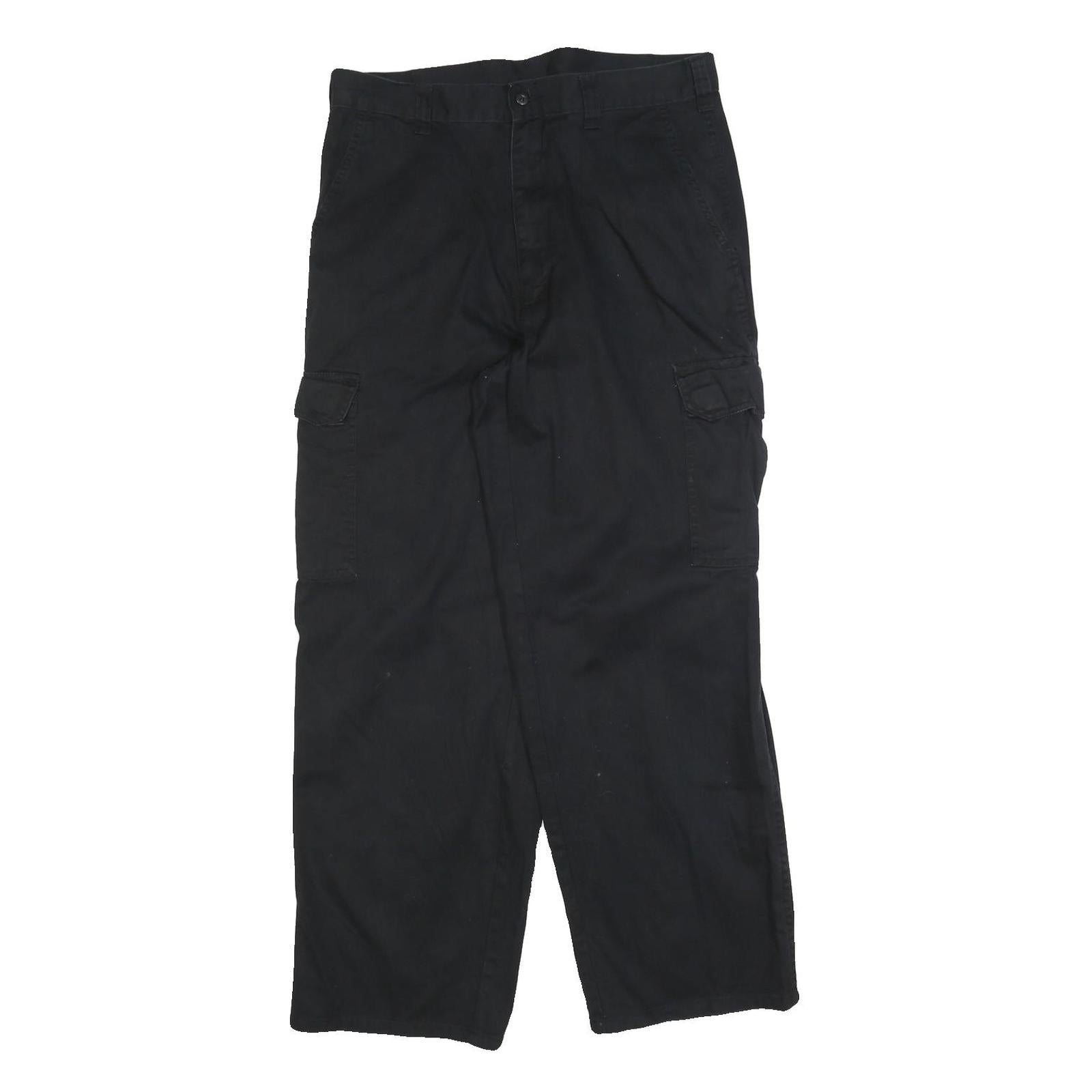 DICKIES Mens Cotton Blend Black Loose Straight Trousers W32 L30 Casual Workwear Refurbished - N/A refurbished available on Cerqular