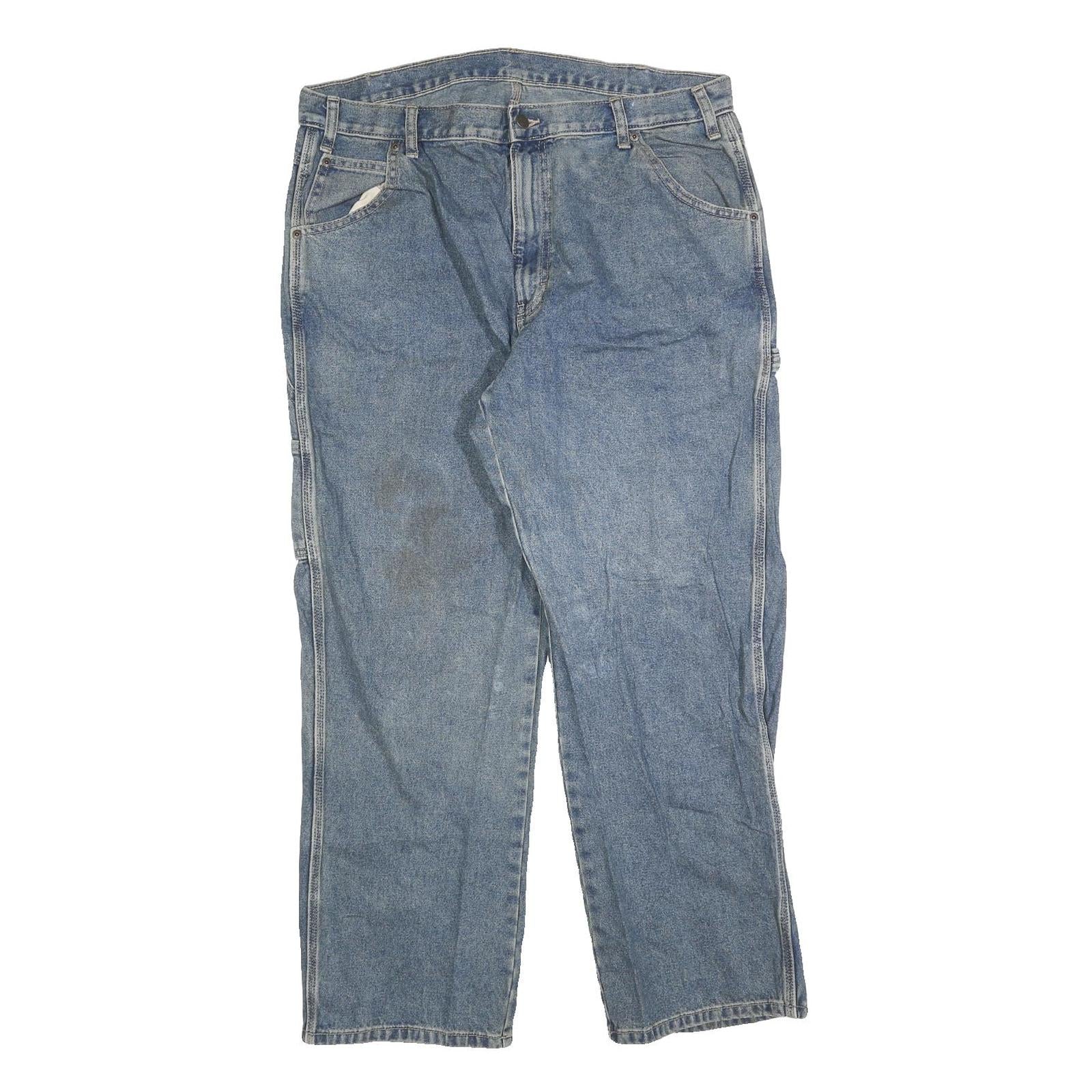 DICKIES Mens Relaxed Denim Jeans Blue W36 L30 Workwear Utility Casual Refurbished - N/A refurbished available on Cerqular