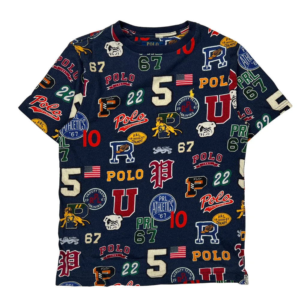 Buy Age 10-12 Polo By Ralph Lauren Graphic T-Shirt - Large Multicoloured Cotton Refurbished - $20.09 Age 10-12 Polo By Ralph Lauren Graphic T-Shirt - Large Multicoloured Cotton Refurbished - Thrifted (note: this is a term often used to describe second- refurbished available on Cerqular