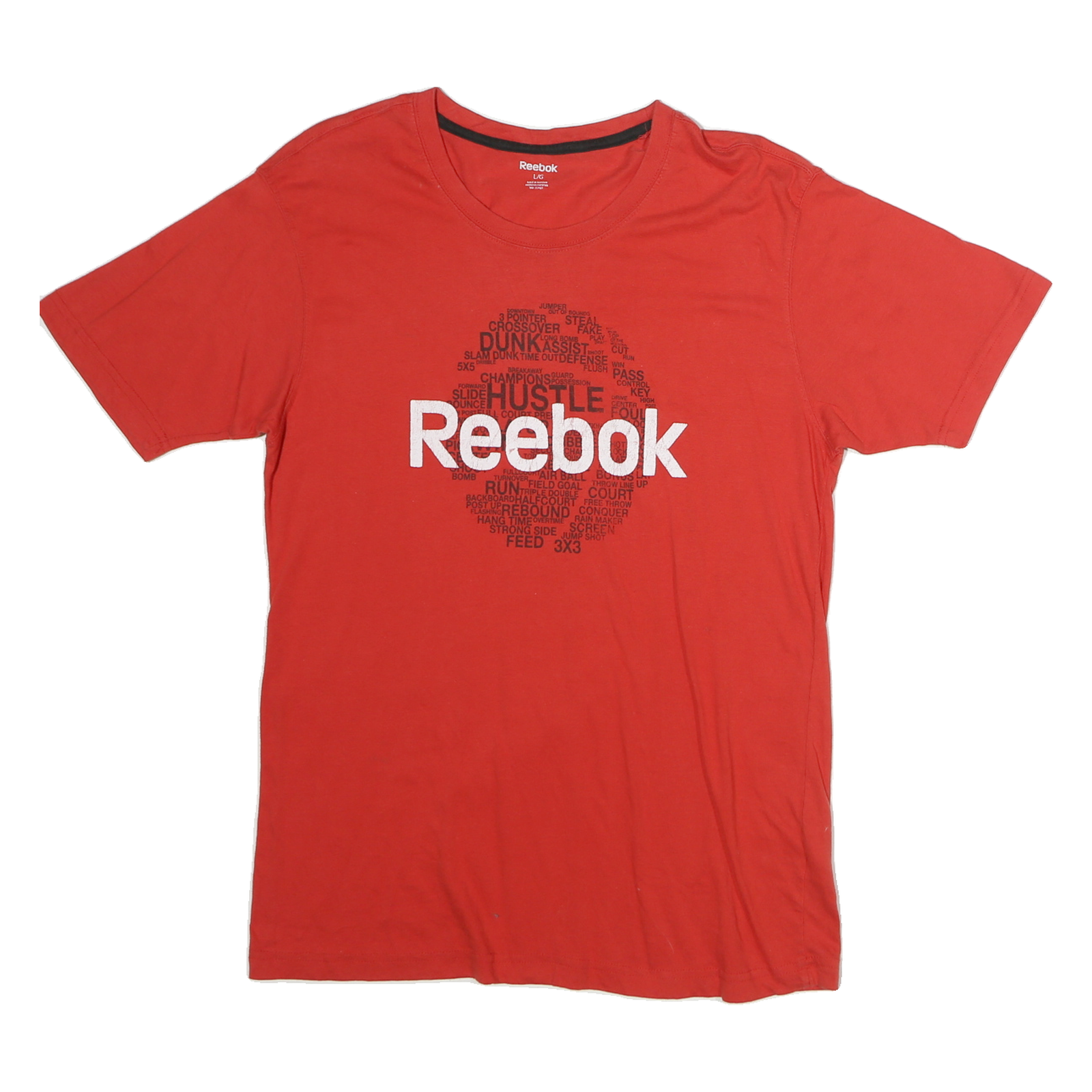 Buy REEBOK Mens Red L Graphic T-Shirt Short Sleeve Crew Neck Cotton Casual Refurbished - $15.59 REEBOK Mens Red L Graphic T-Shirt Short Sleeve Crew Neck Cotton Casual Refurbished - N/A refurbished available on Cerqular